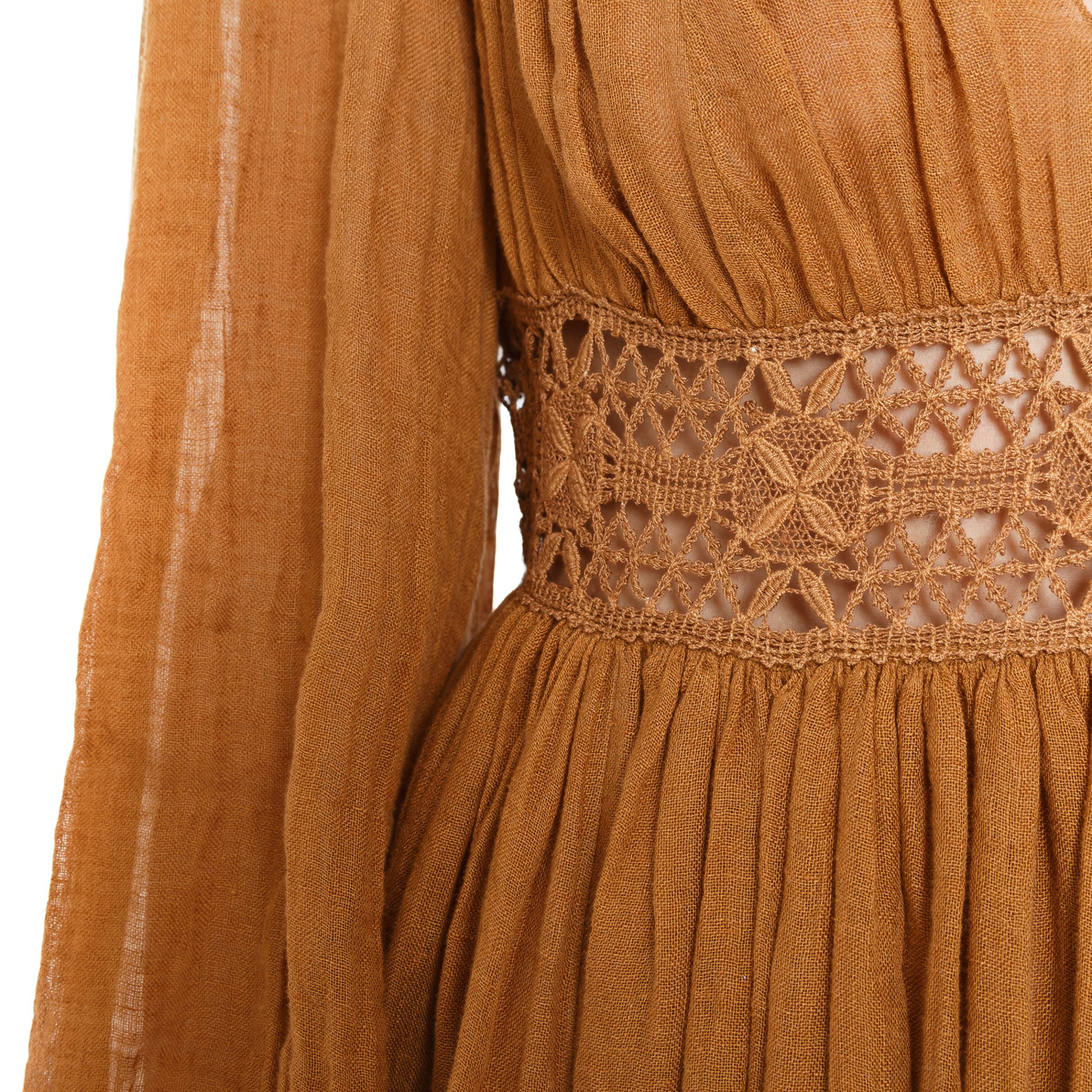 Платье Alberta Ferretti коричневое