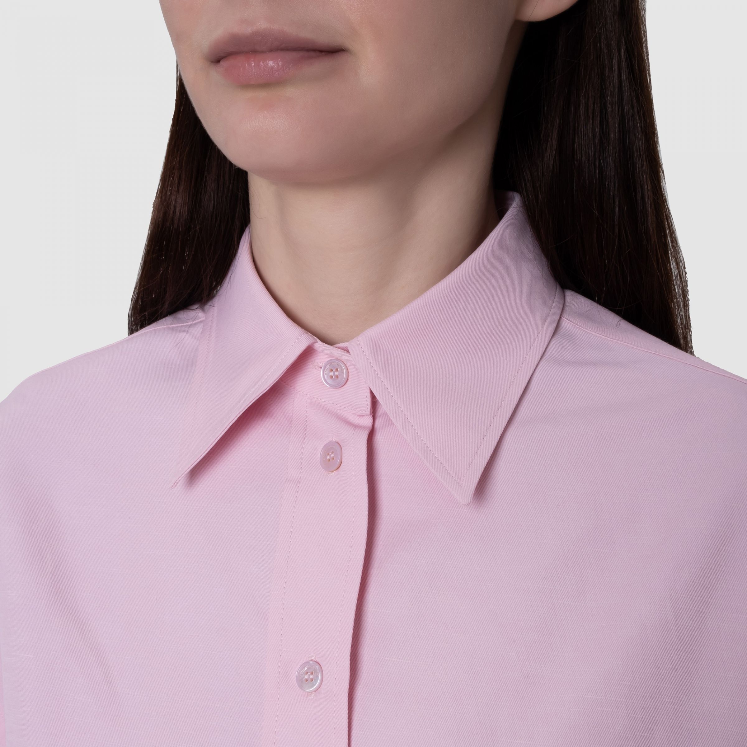 Рубашка с длинными рукавами Stella McCartney розовая
