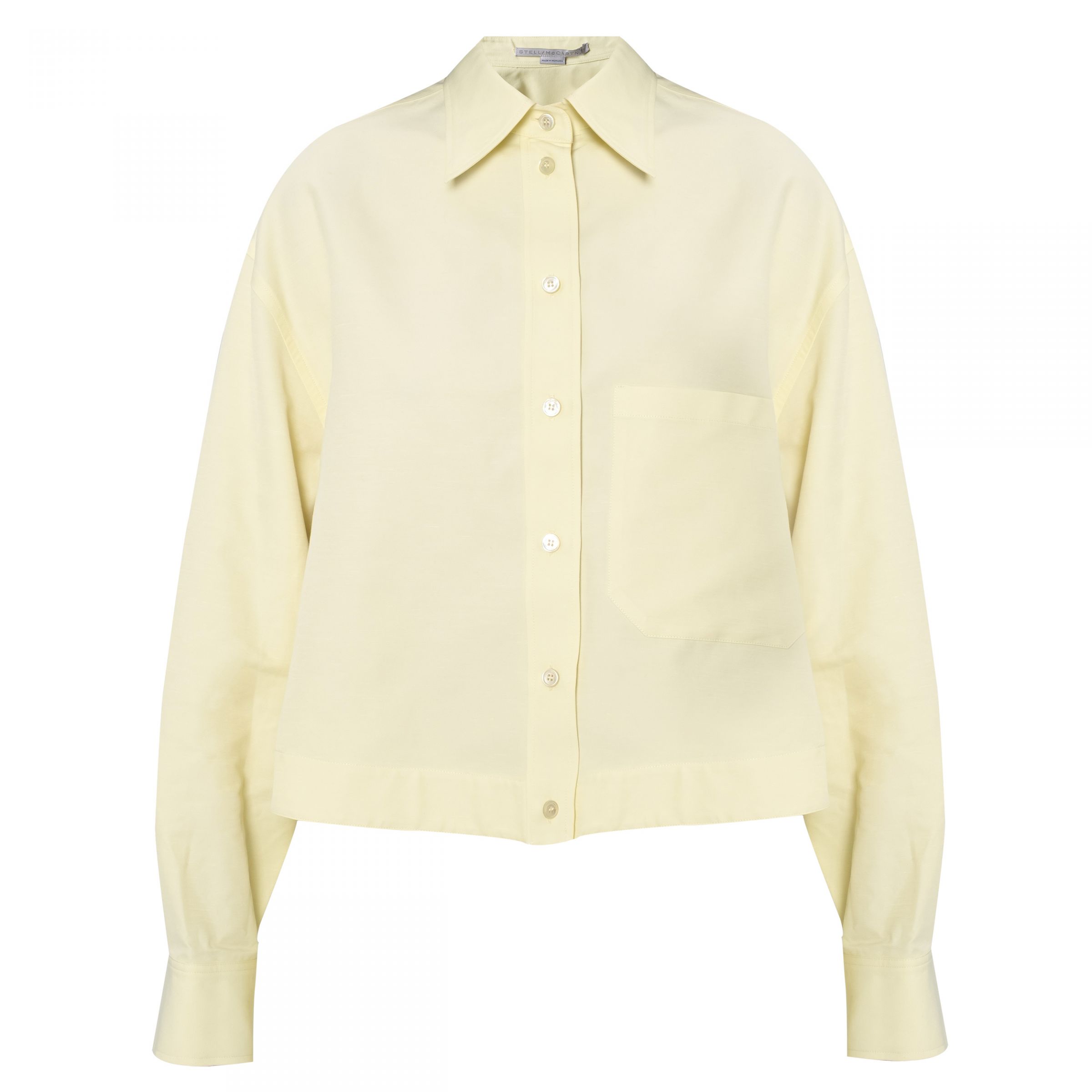 Рубашка с длинными рукавами Stella McCartney лимонная