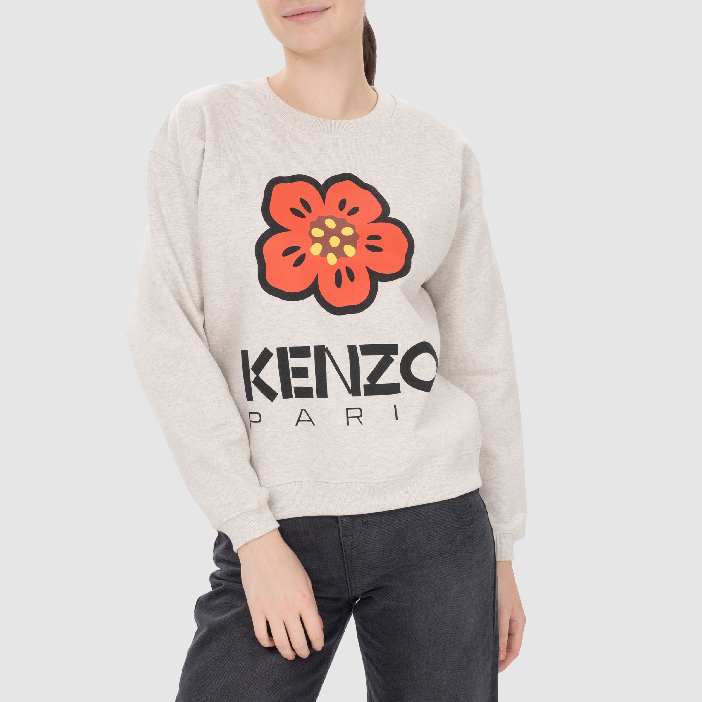 Свитшот Kenzo Boke Flower светло-серый