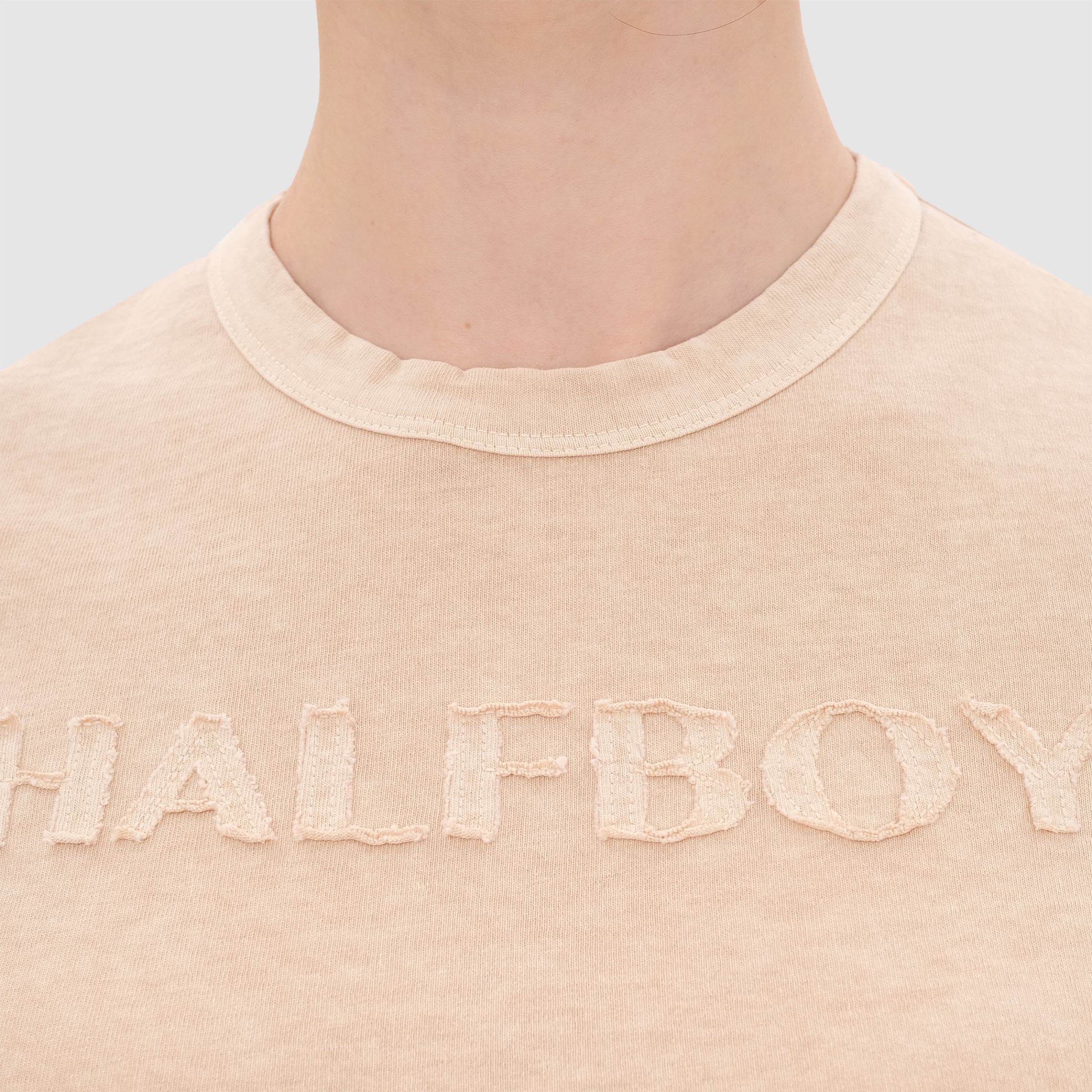 Футболка HALFBOY бежевая