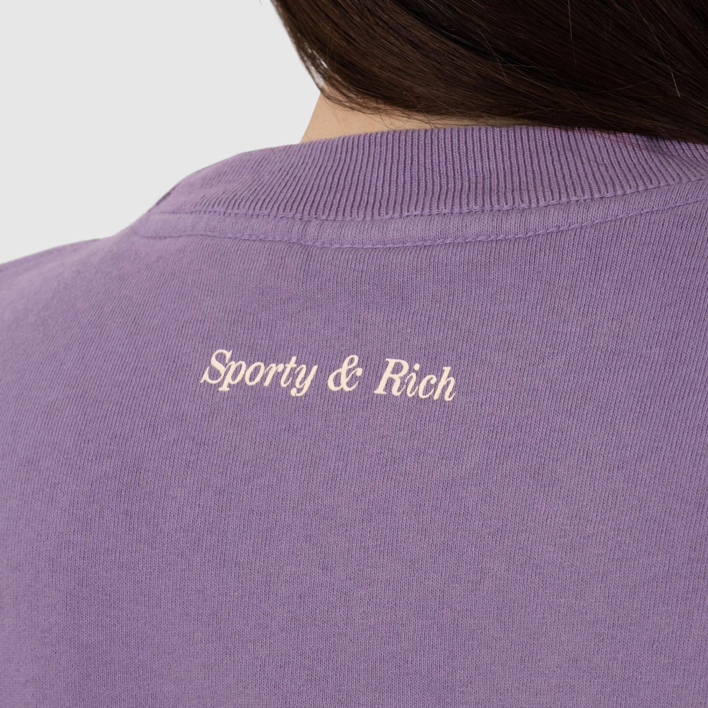 Свитшот Sporty&Rich фиолетовый