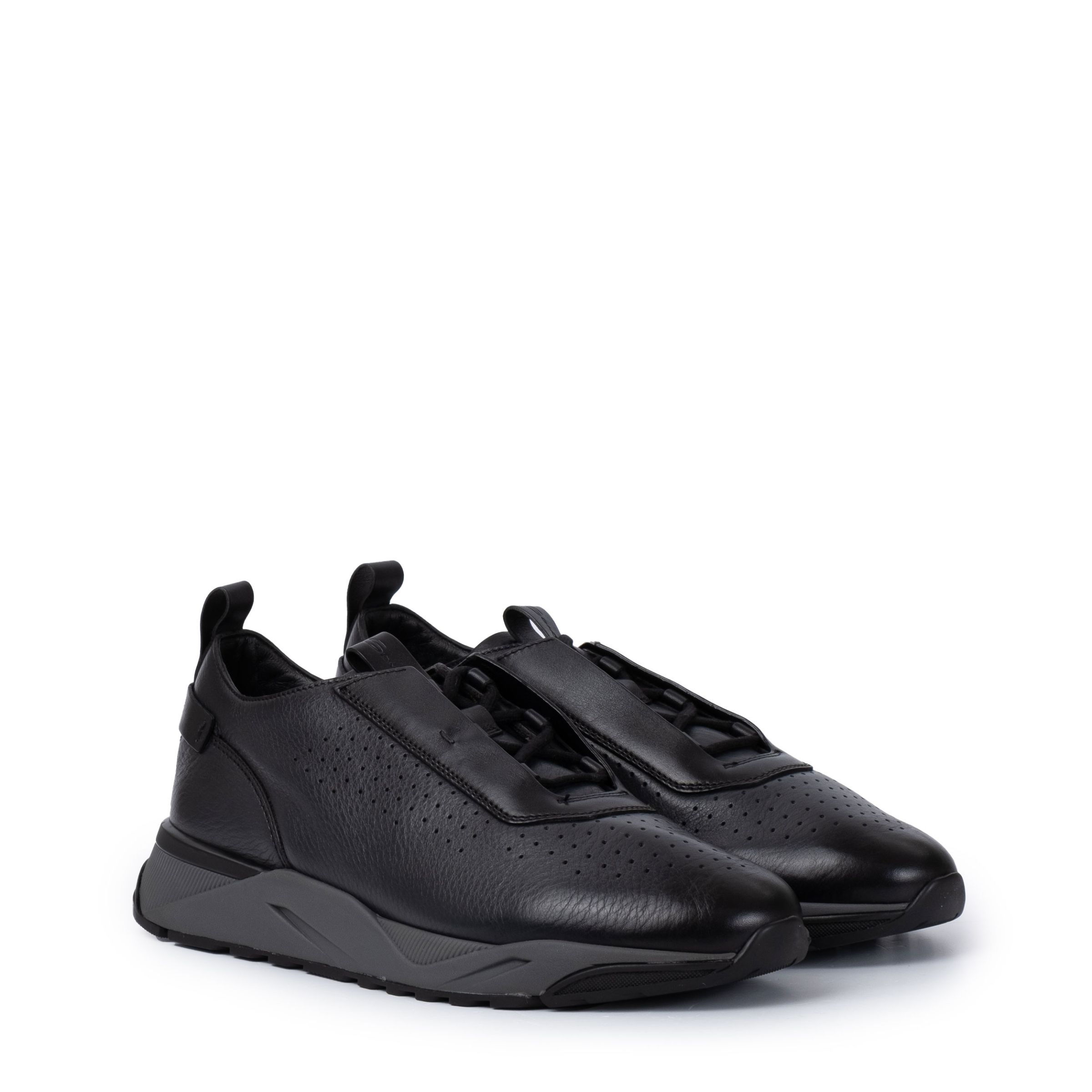 Кроссовки Santoni темно-серые
