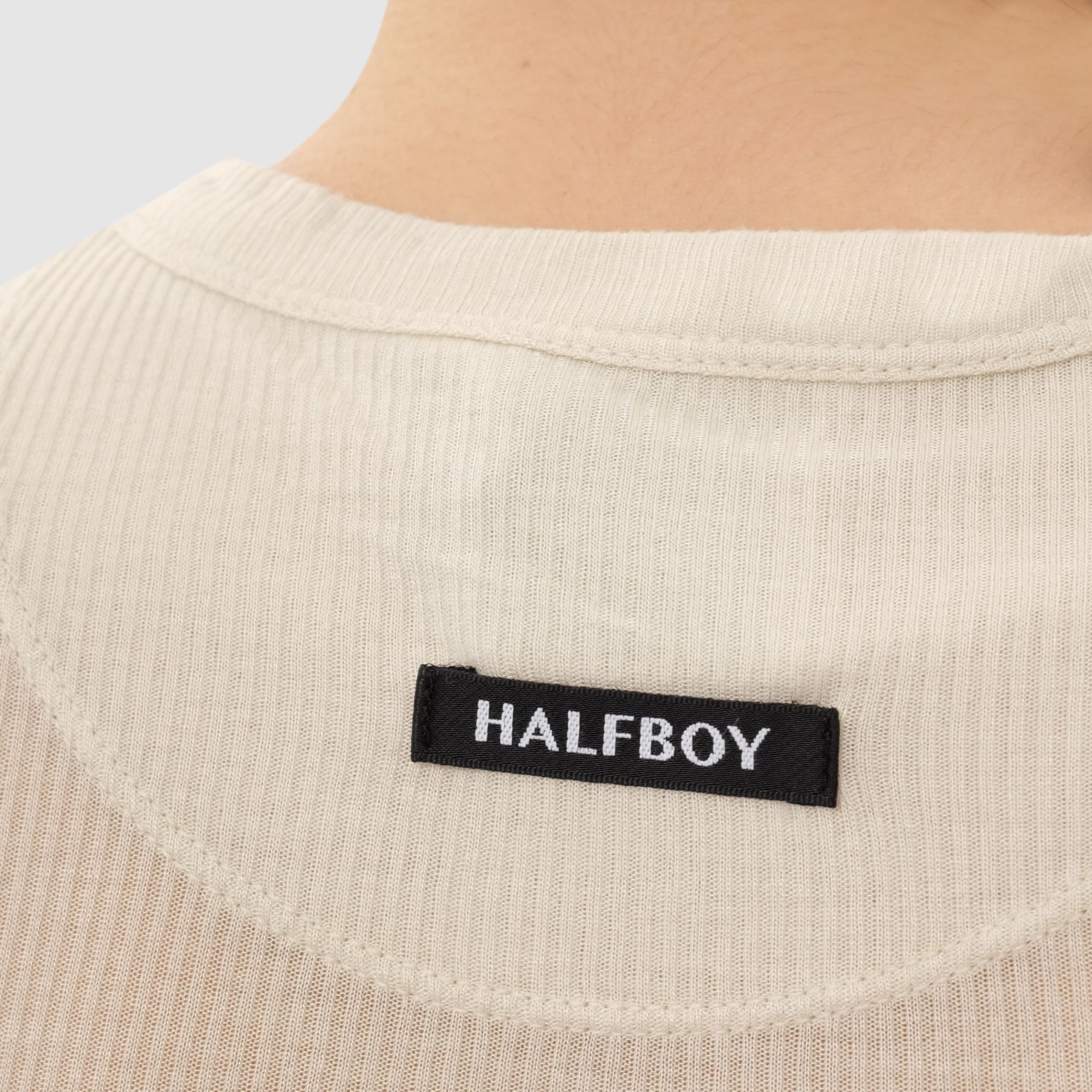 Лонгслив HALFBOY белая