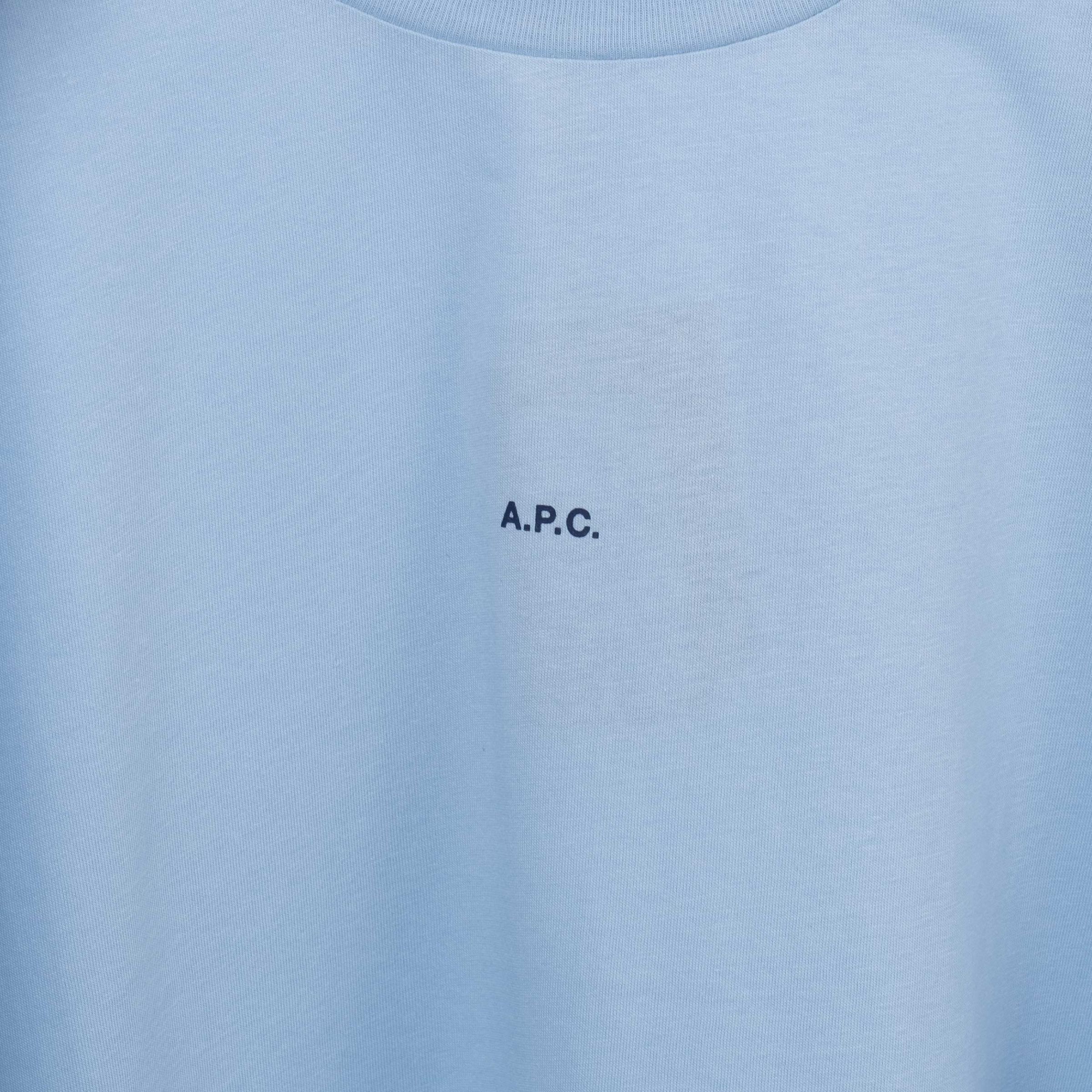 Футболка A.P.C. Kyle голубая