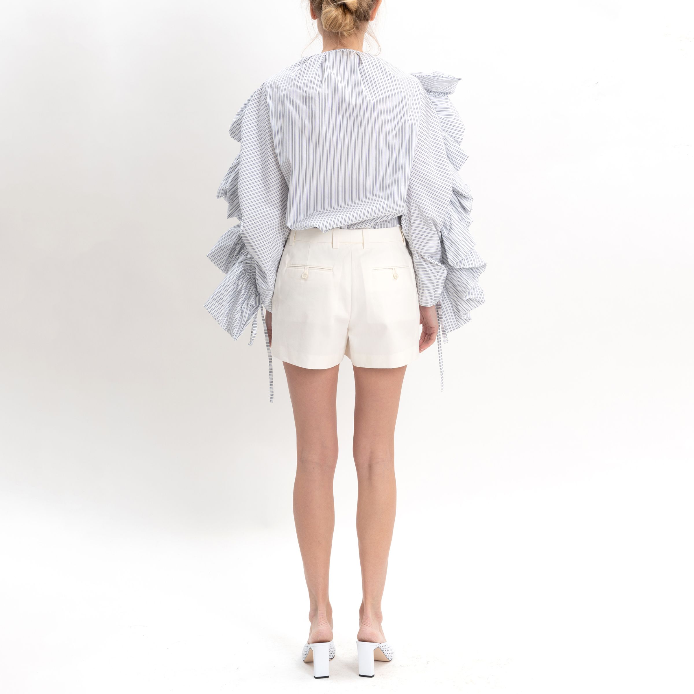 Блуза Givenchy бело-синяя
