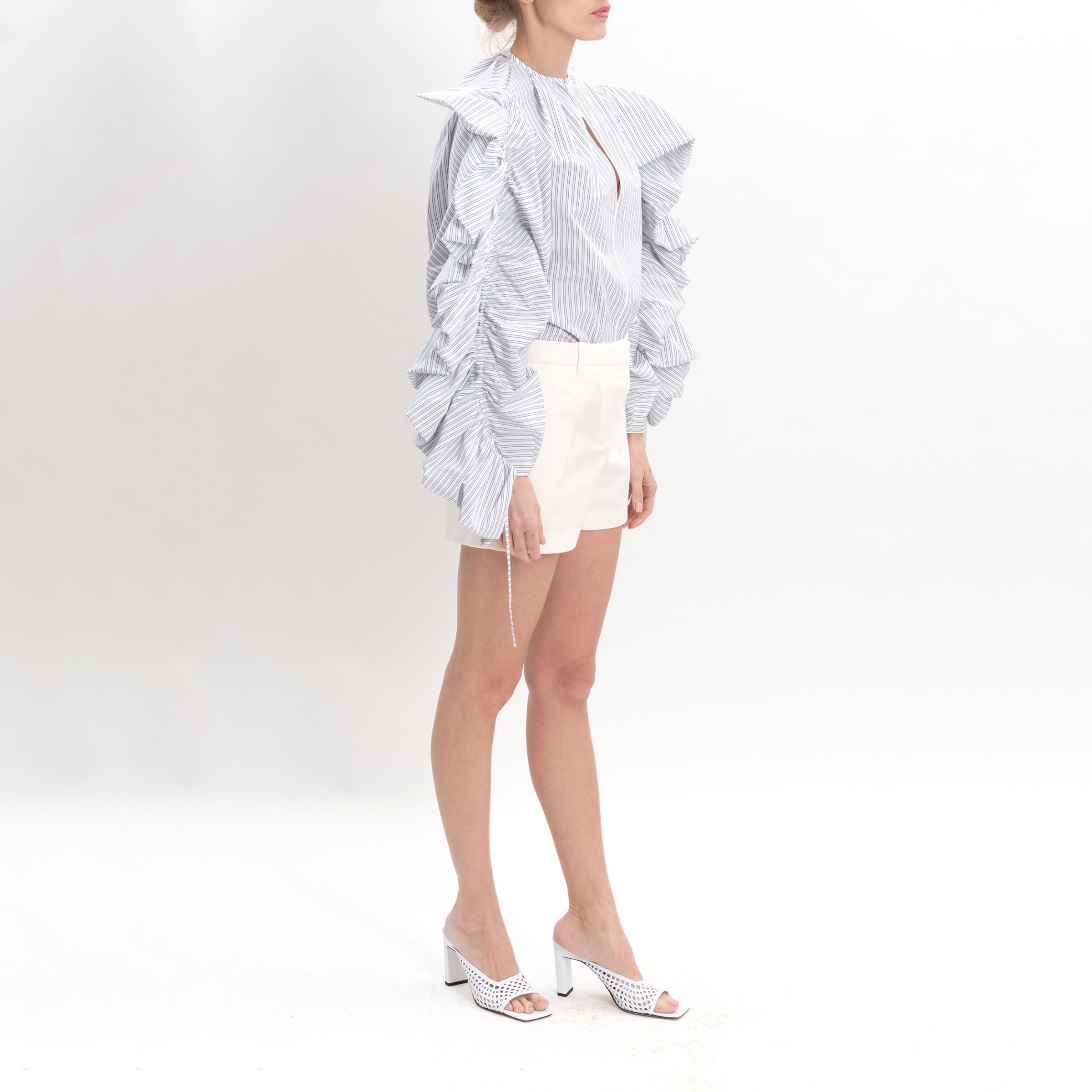 Блуза Givenchy бело-синяя