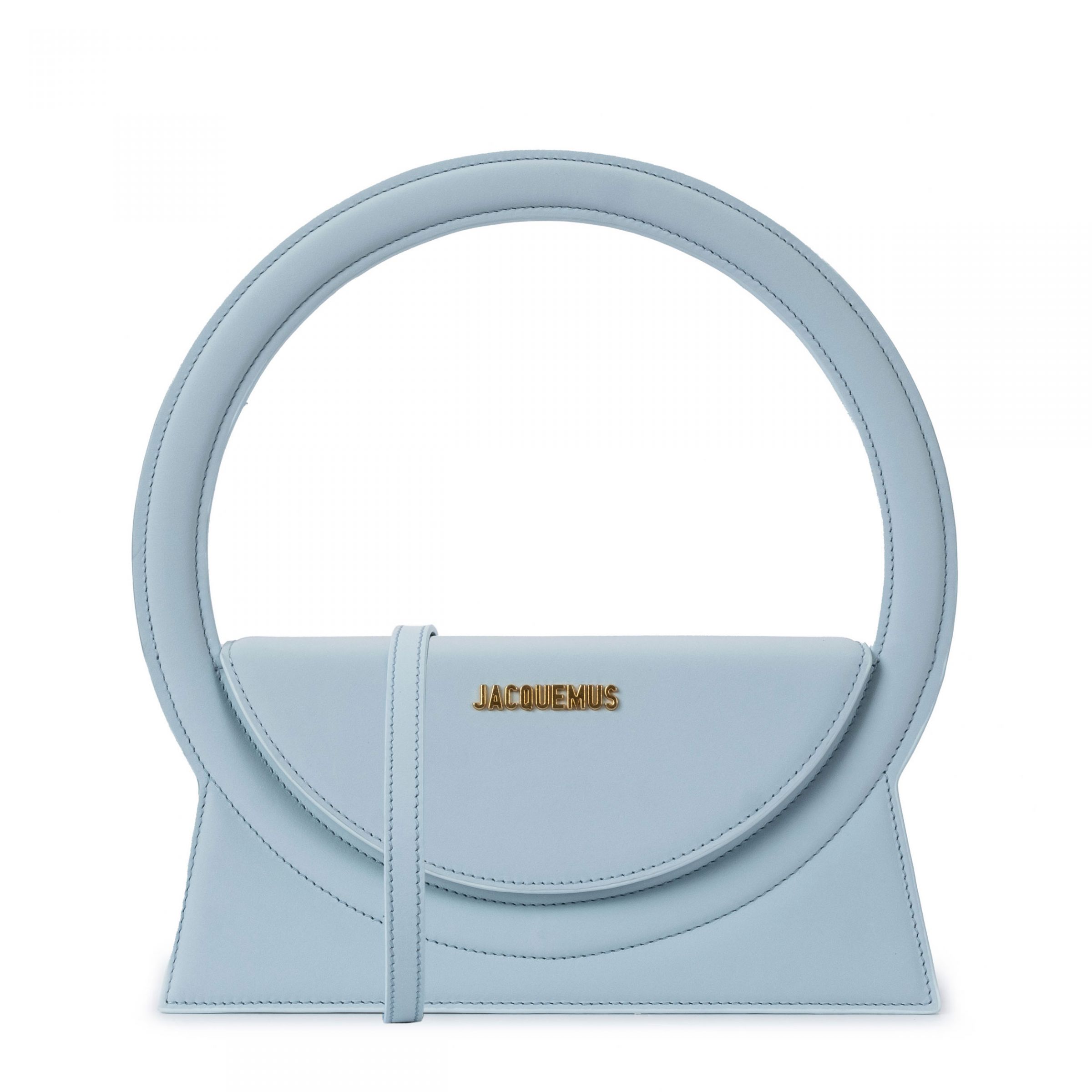 Сумка Jacquemus Le sac Rond светло-голубая