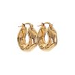 Серьги Jil Sander золотые