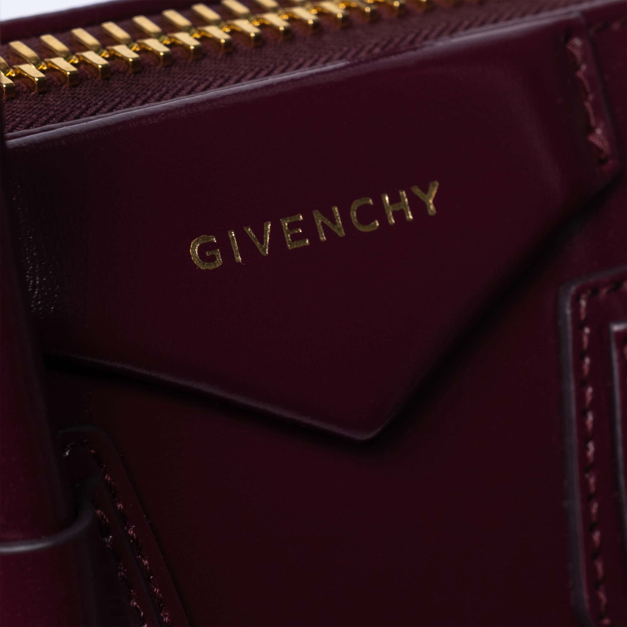 Сумка Givenchy Mini Antigona бордова