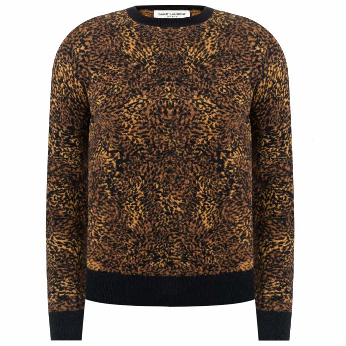 Пуловер Saint Laurent леопардовый