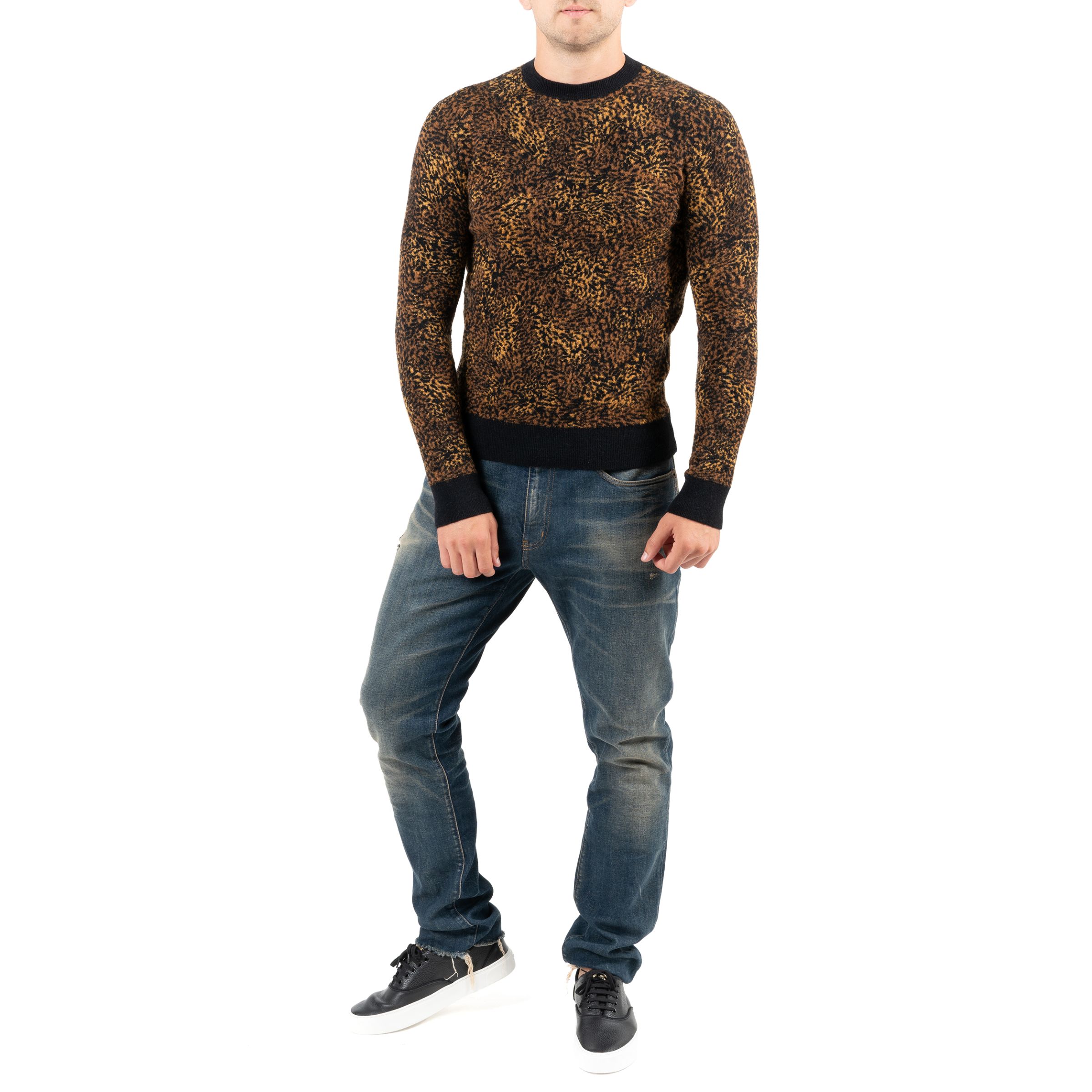 Пуловер Saint Laurent леопардовый