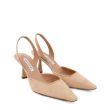 Туфли Aquazzura Maia Sling бежевые