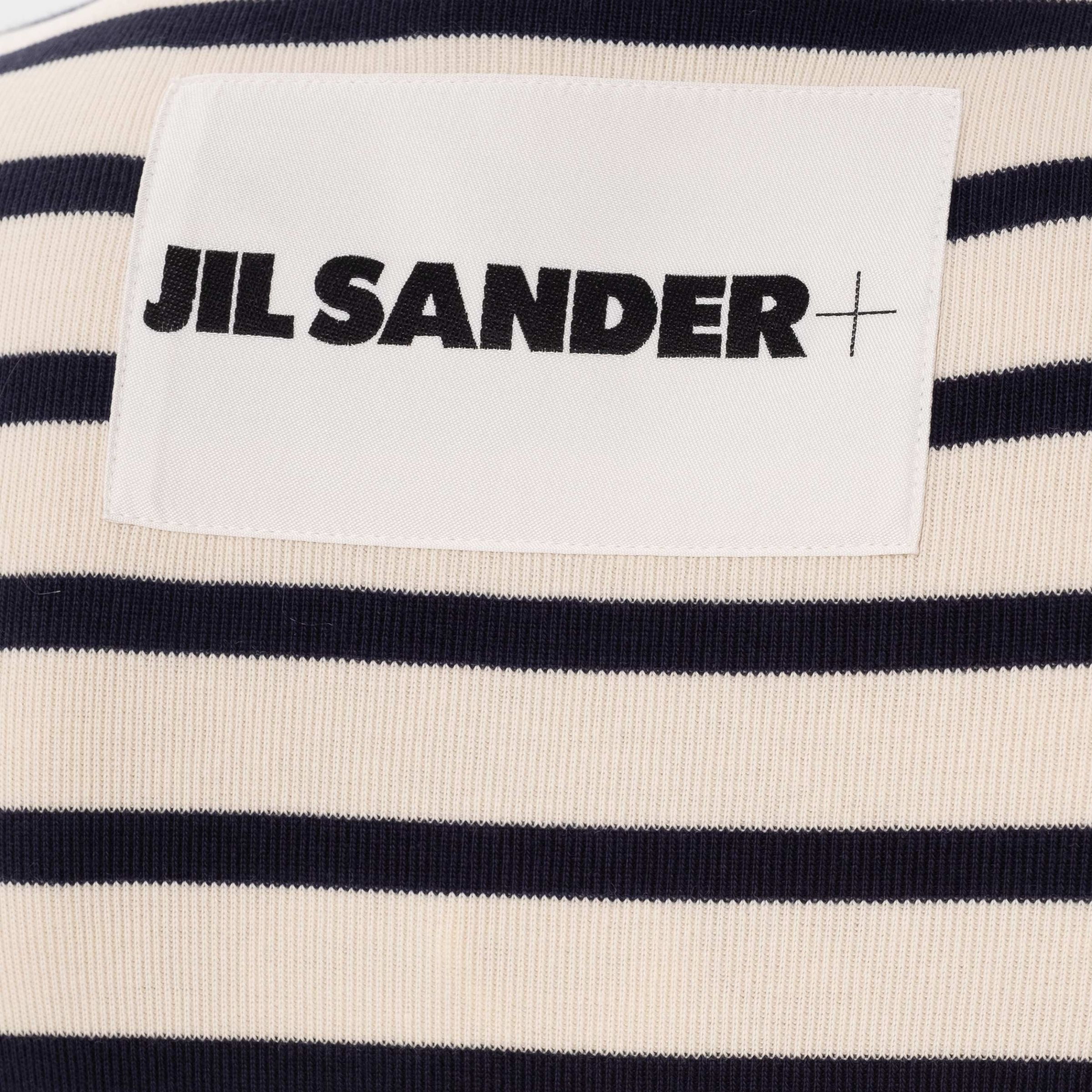 Футболка Jil Sander бело-синяя