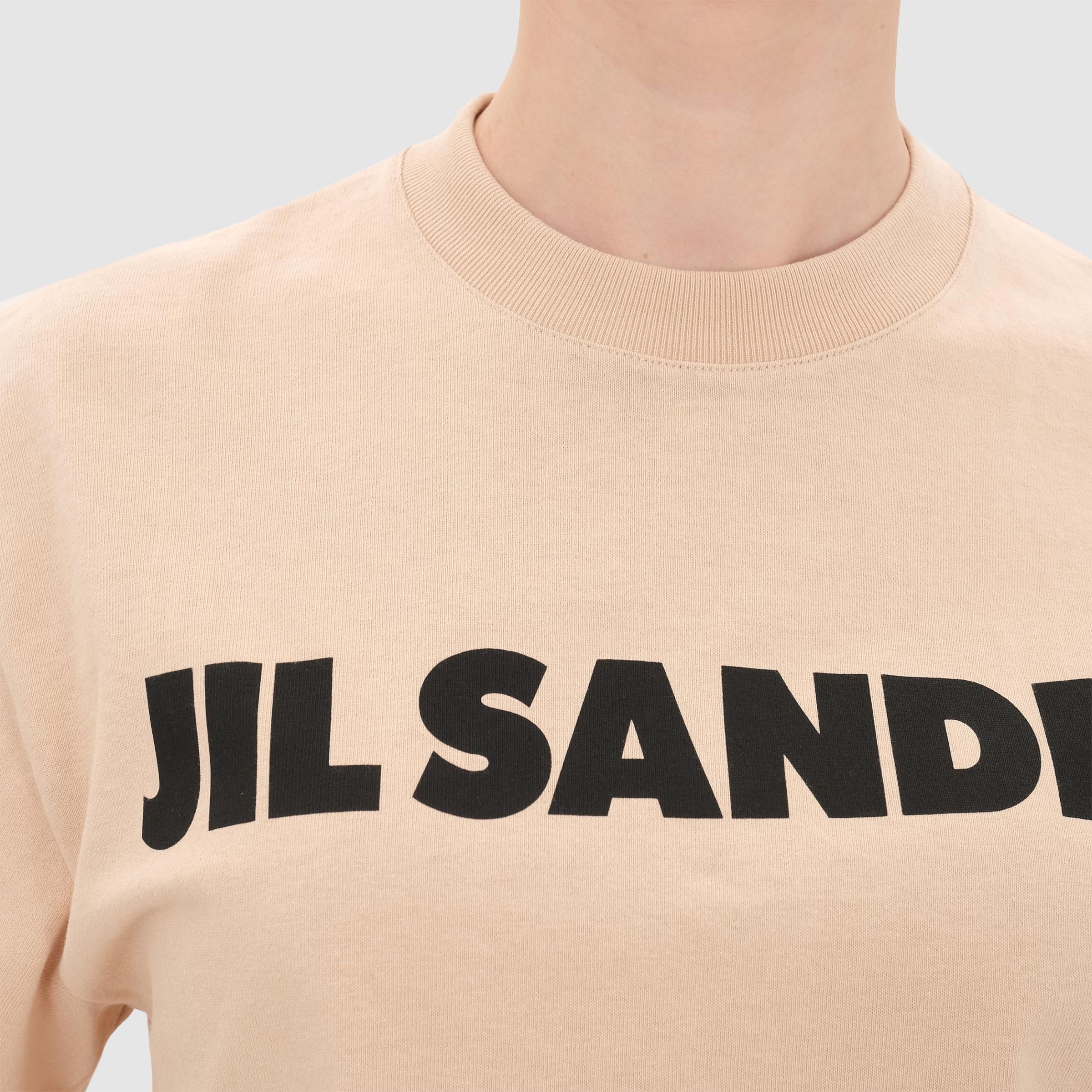 Футболка Jil Sander бежевая