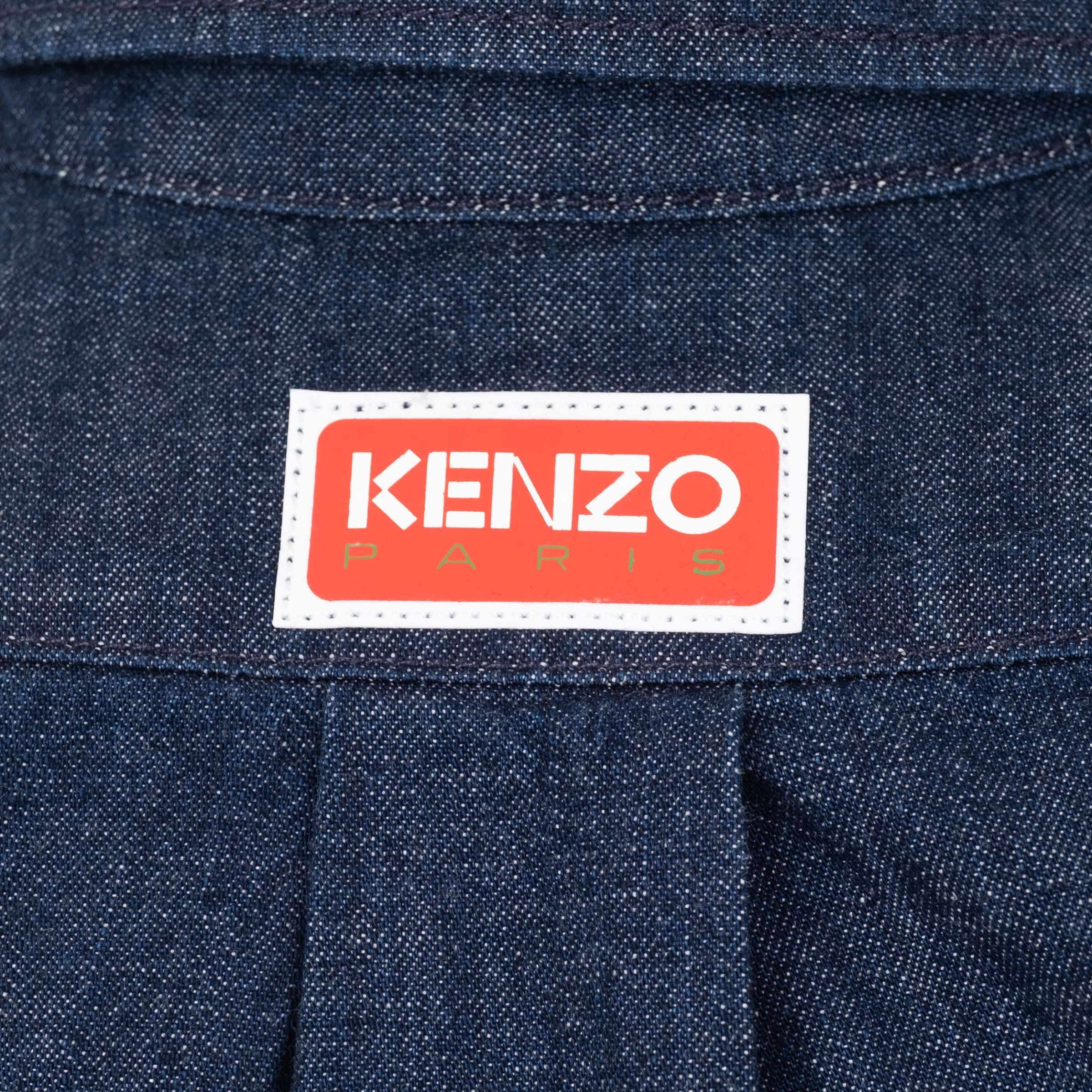 Рубашка Kenzo темно-синяя