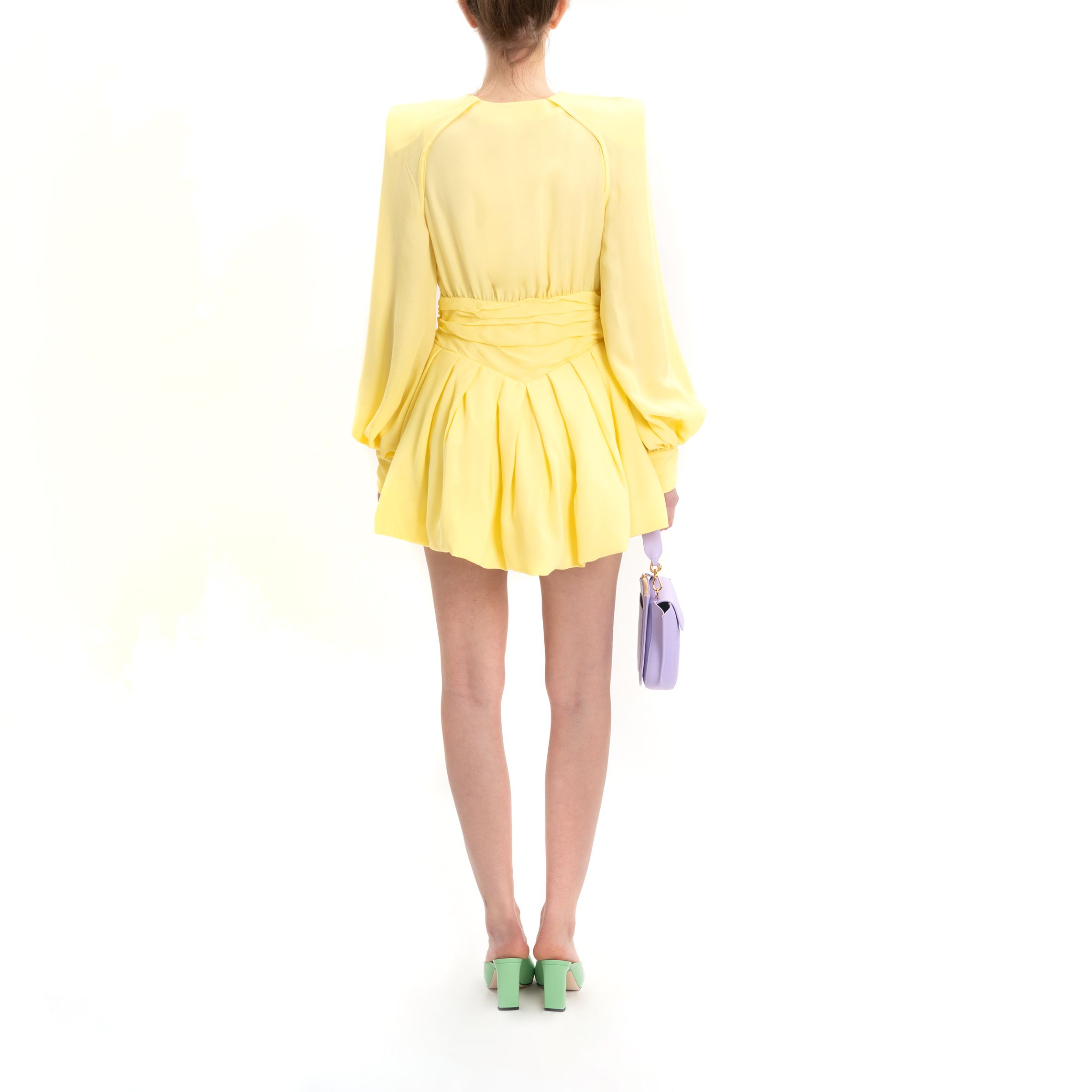 Платье The Attico желтое
