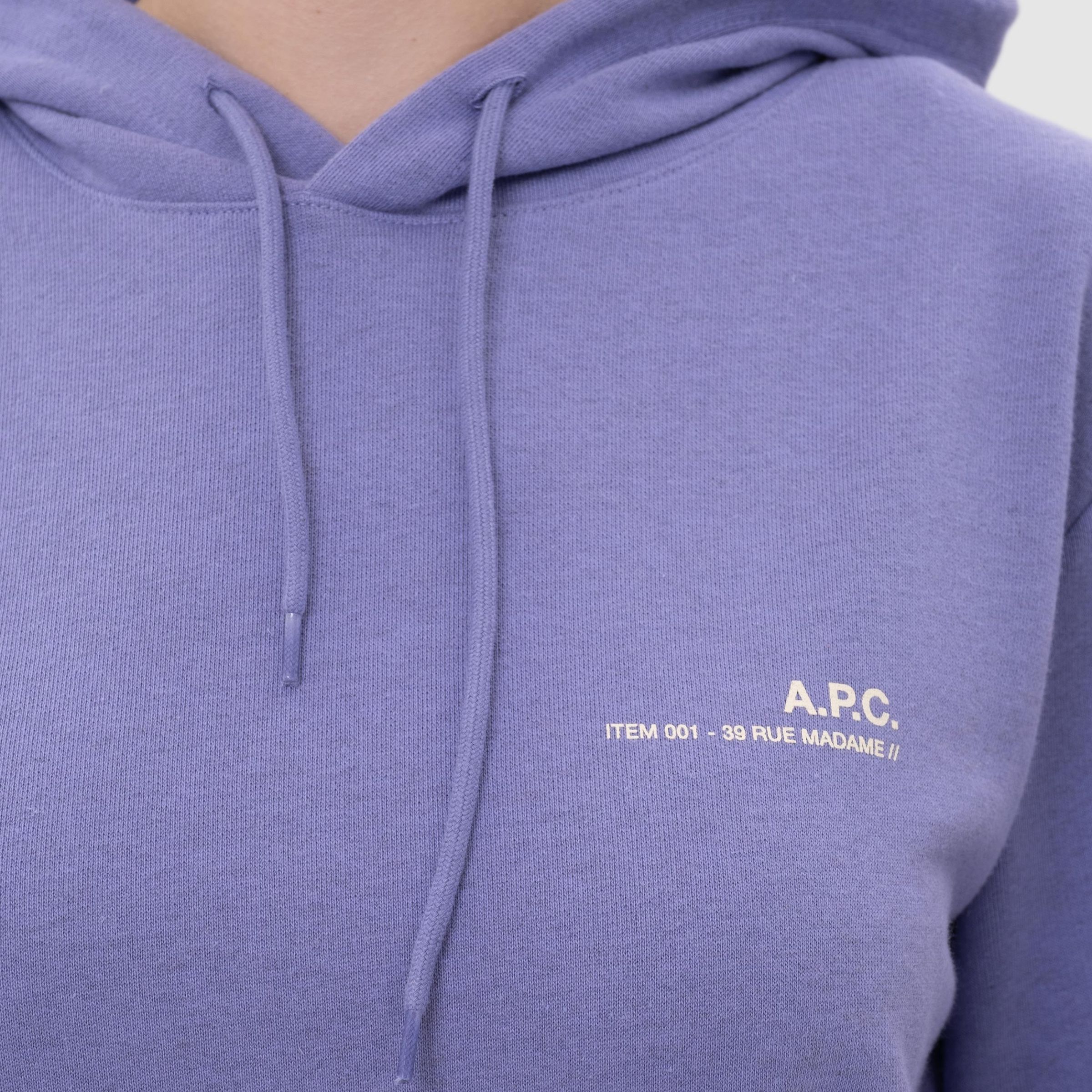 Худи A.P.C. Item H сиреневое