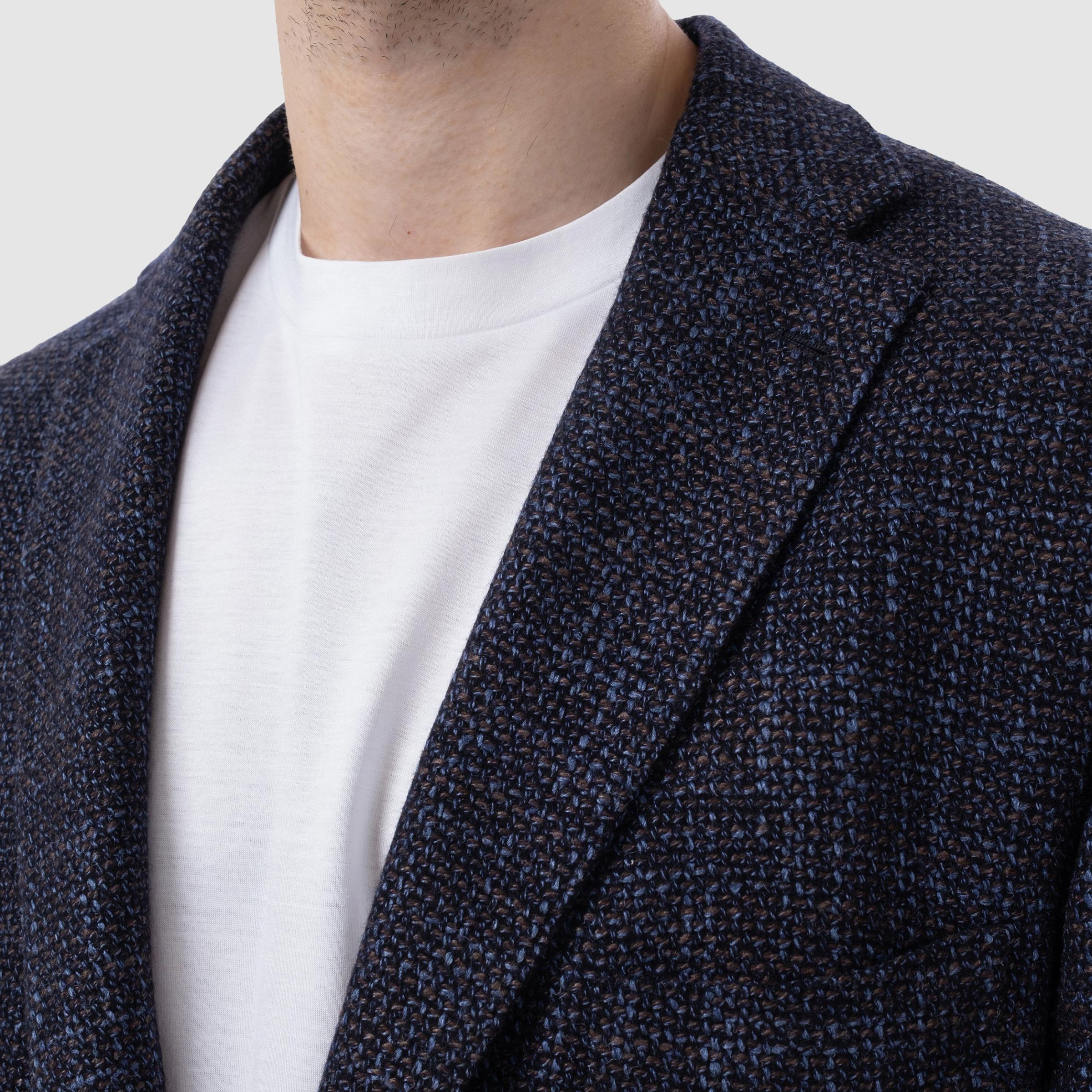 Пиджак Luigi Borrelli сине-коричневый