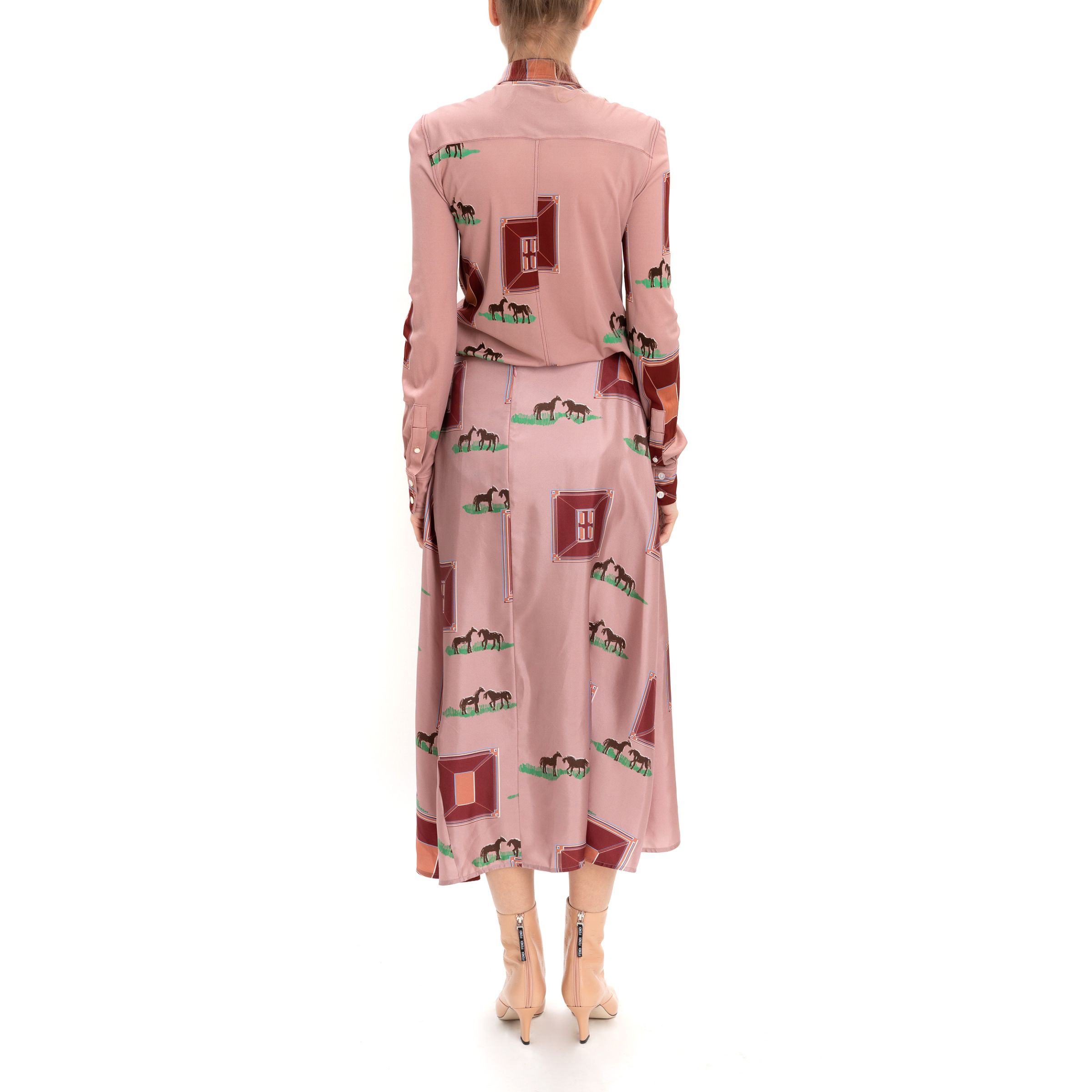Блуза Victoria Beckham розовая