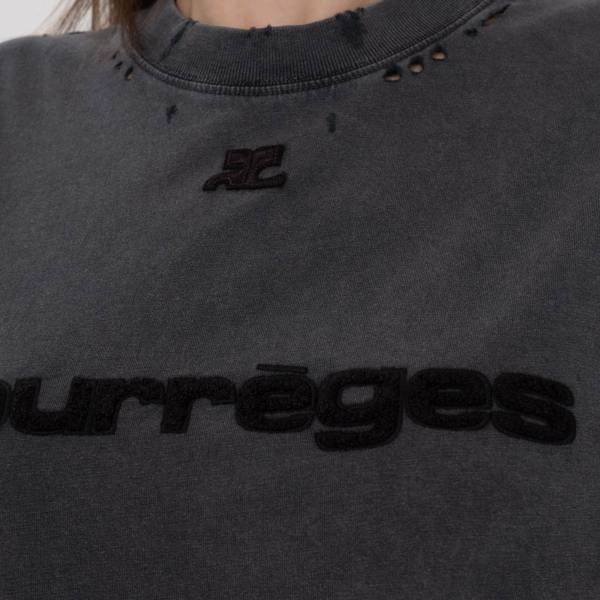 Футболка Courreges серая