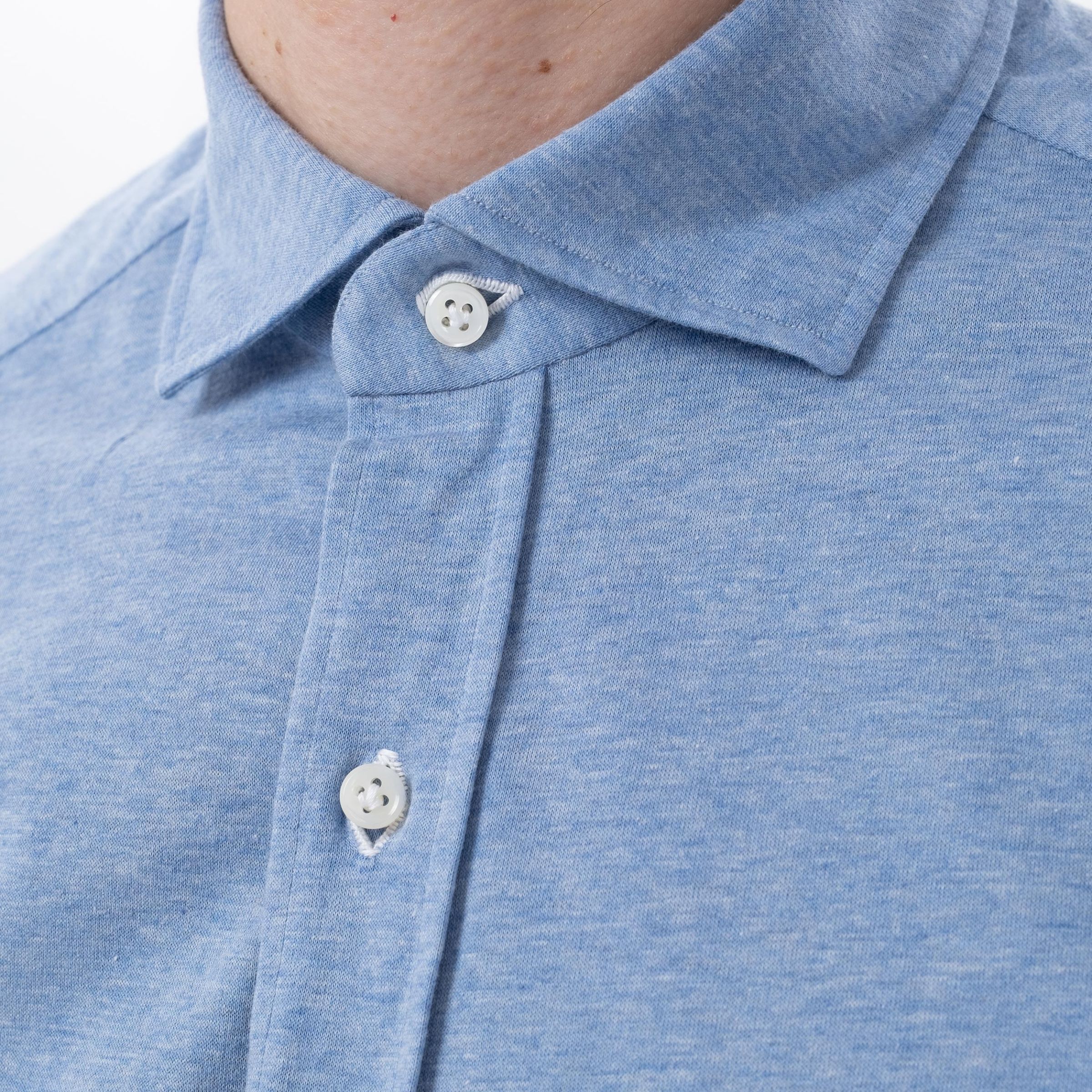 Рубашка Luigi Borrelli голубая