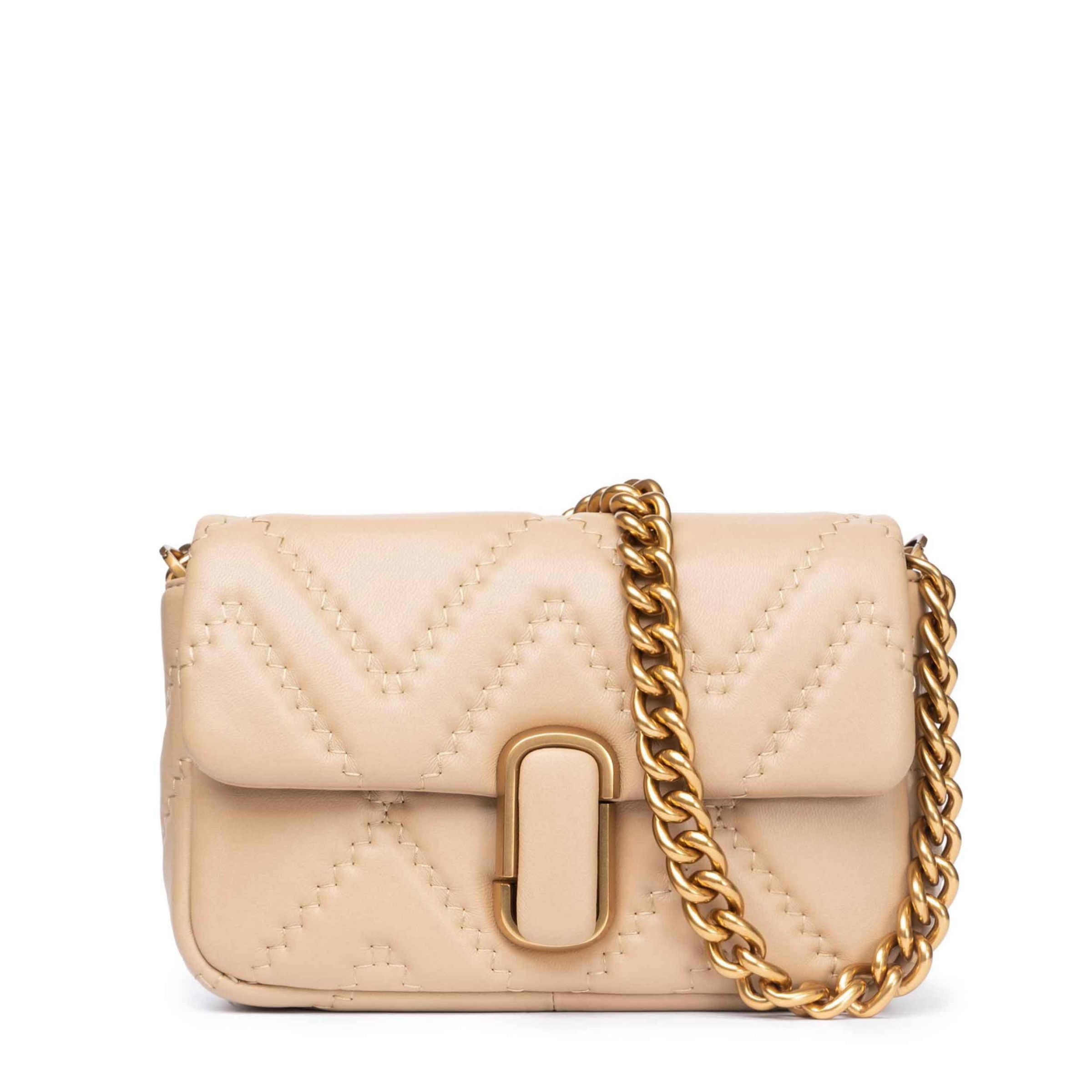 Сумка Marc Jacobs Quilted J Marc бежевая