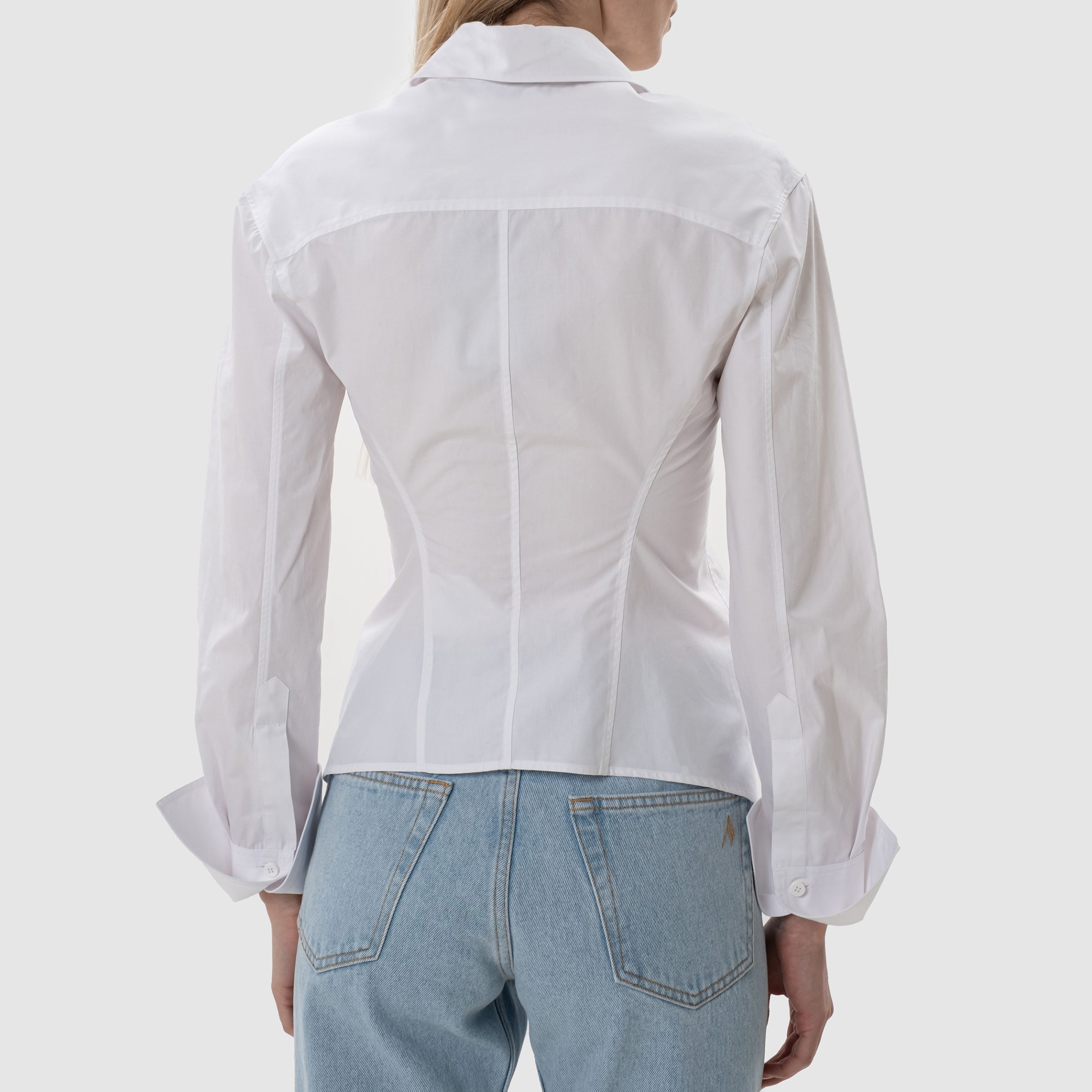 Рубашка с длинными рукавами The Attico белая