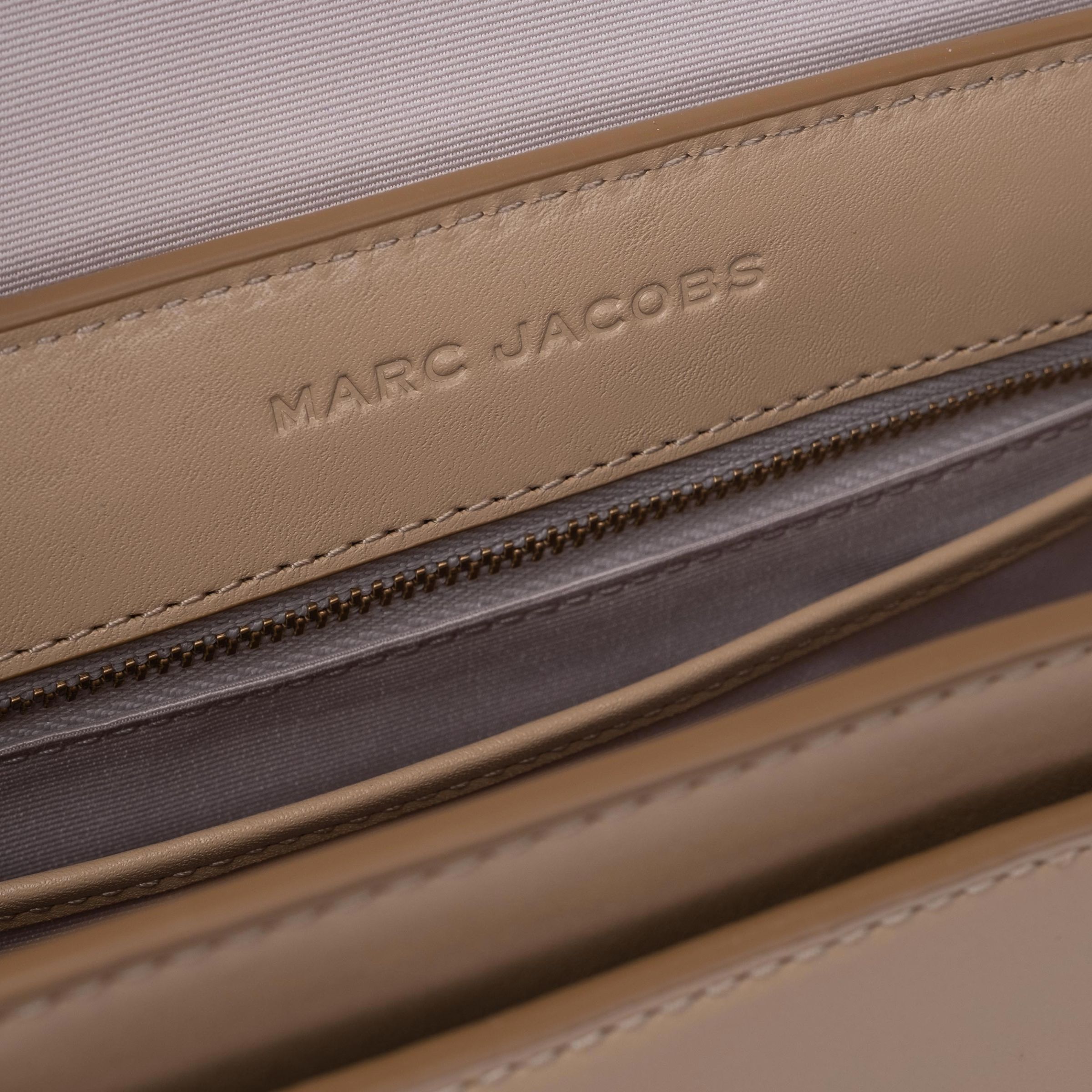 Сумка Marc Jacobs J Marc Saddle Bag бежевая
