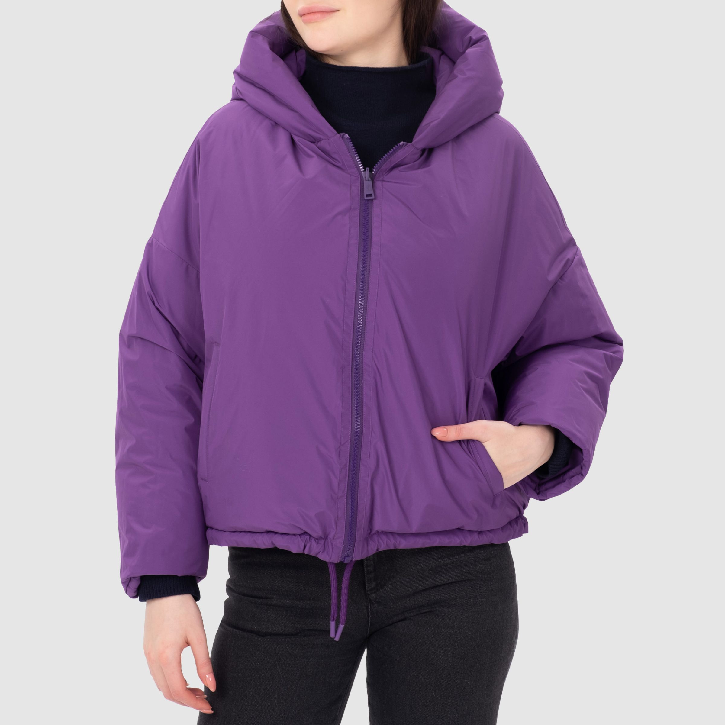 Куртка Yves Salomon фиолетовая