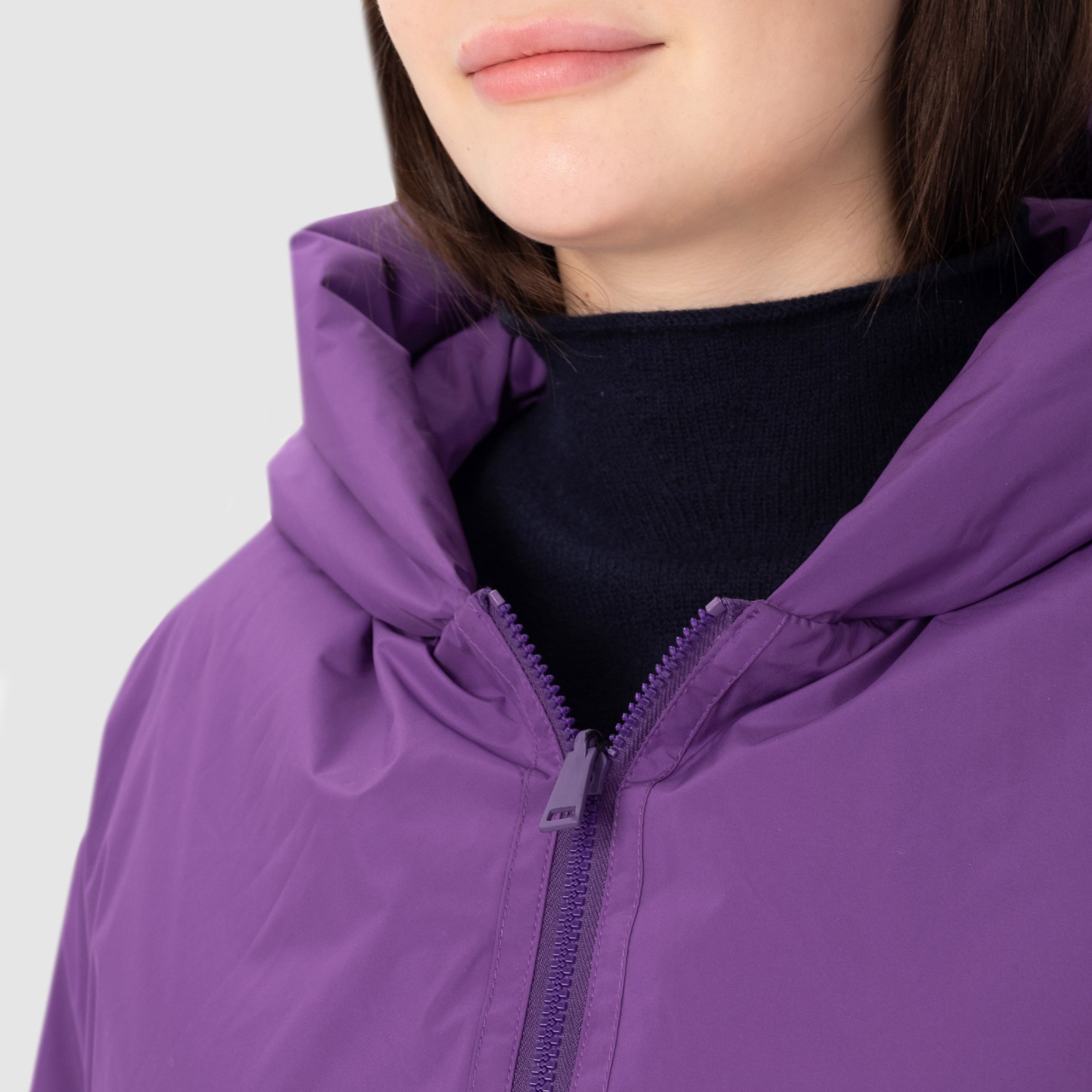 Куртка Yves Salomon фиолетовая