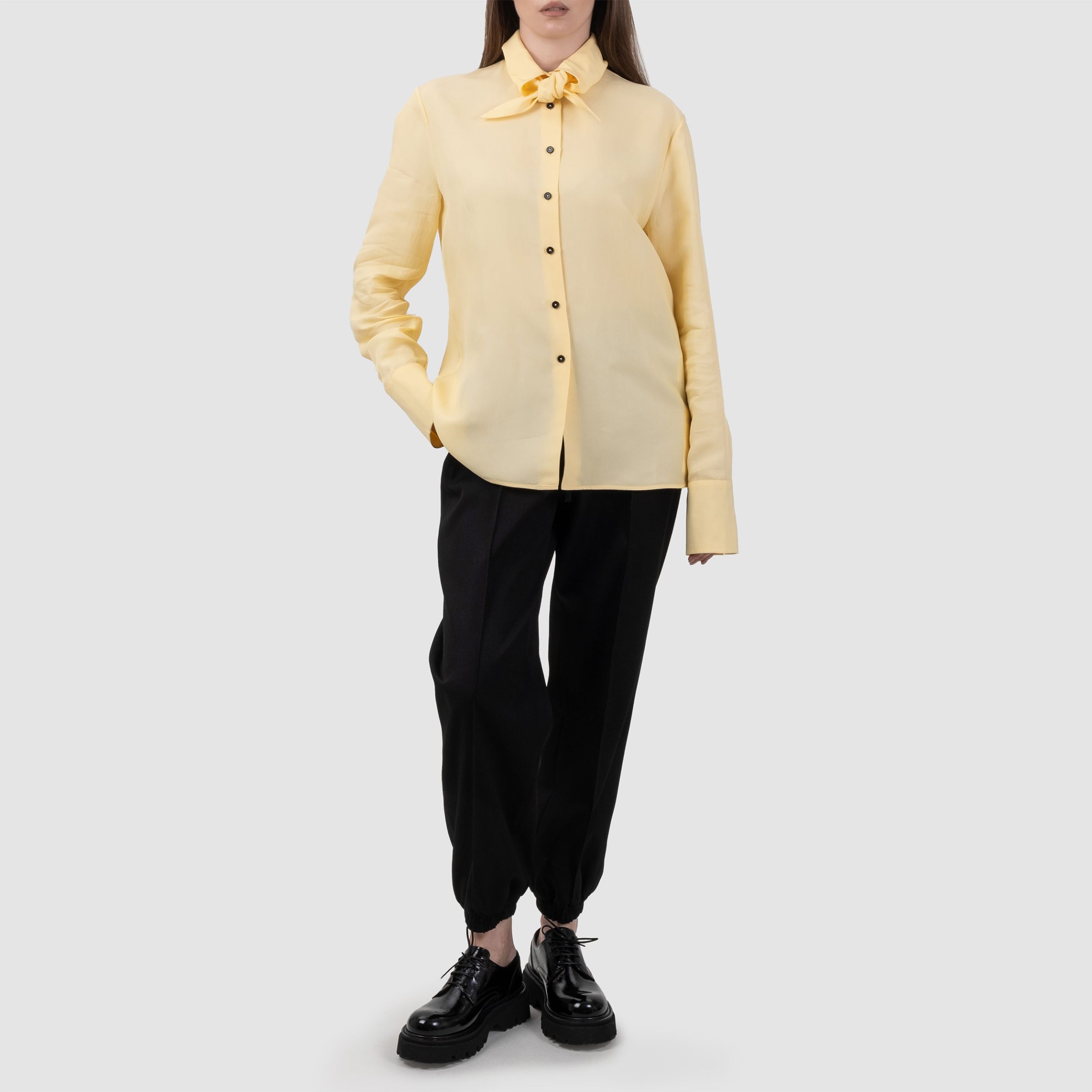 Сорочка з довгими рукавами Jil Sander жовта
