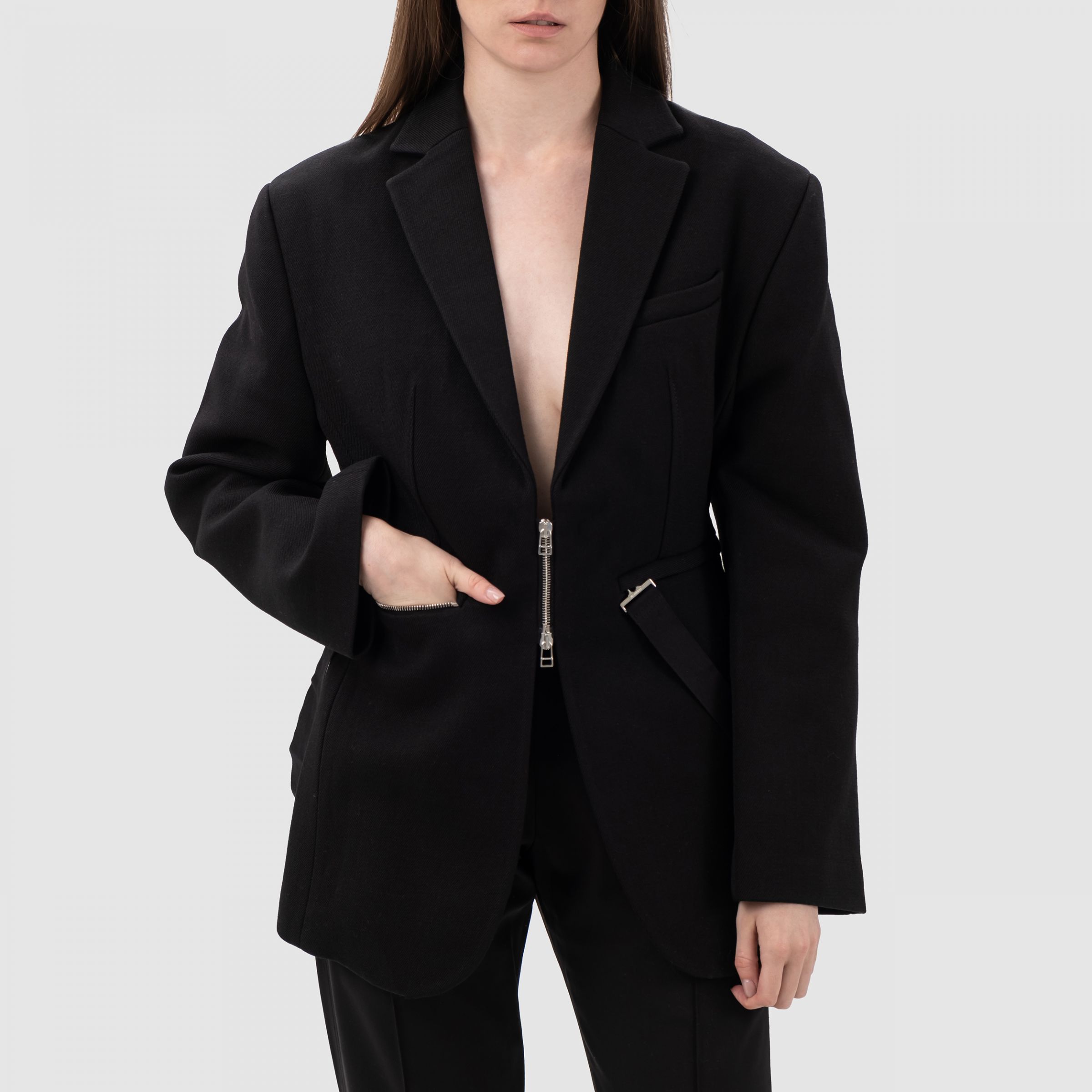 Пальто Jacquemus черное