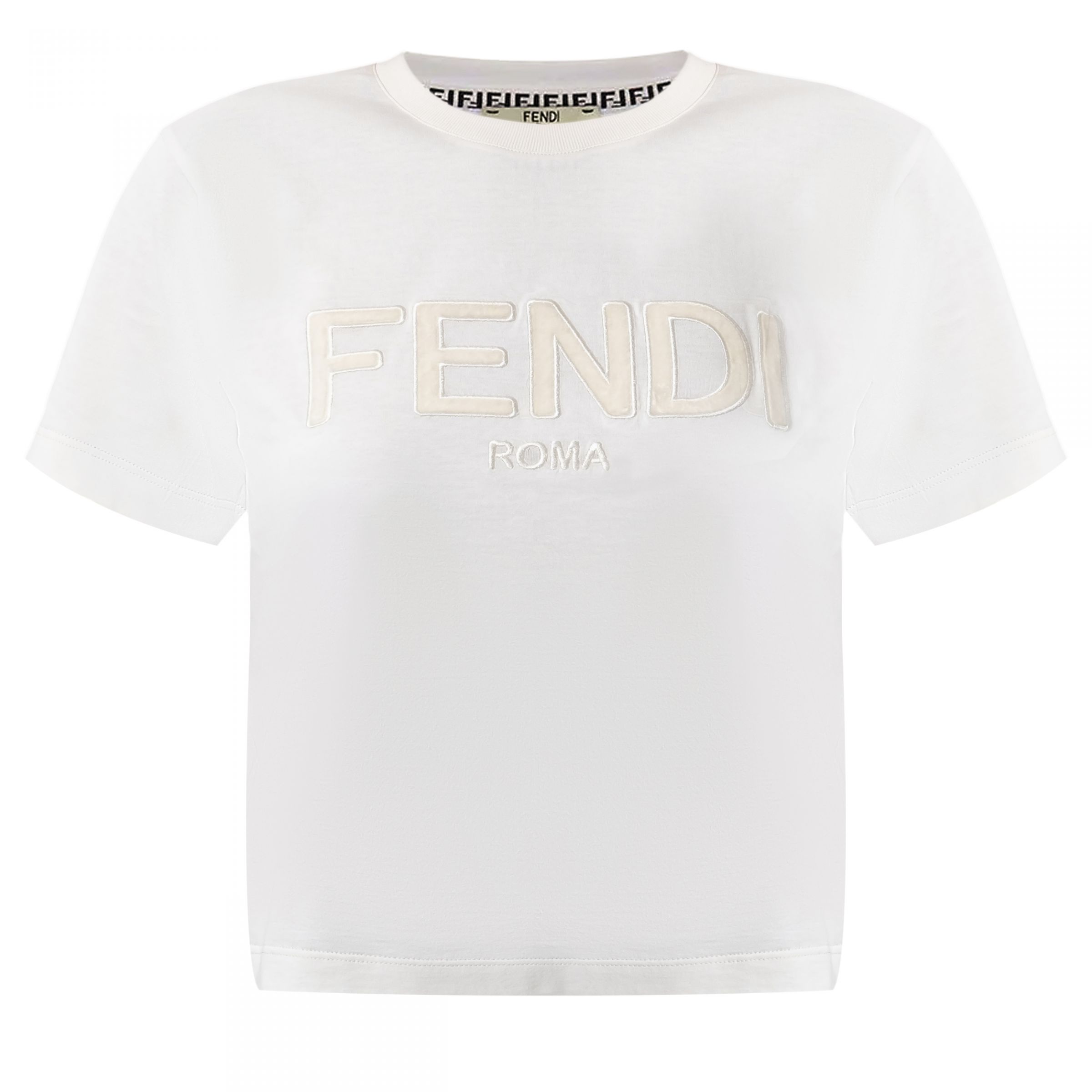 Футболка Fendi молочная