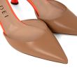 Туфли Casadei K Blade Penny бежевые
