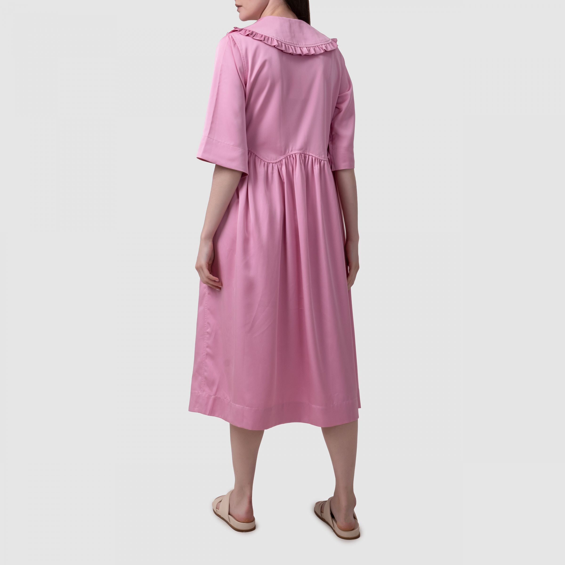 Платье Ganni розовое