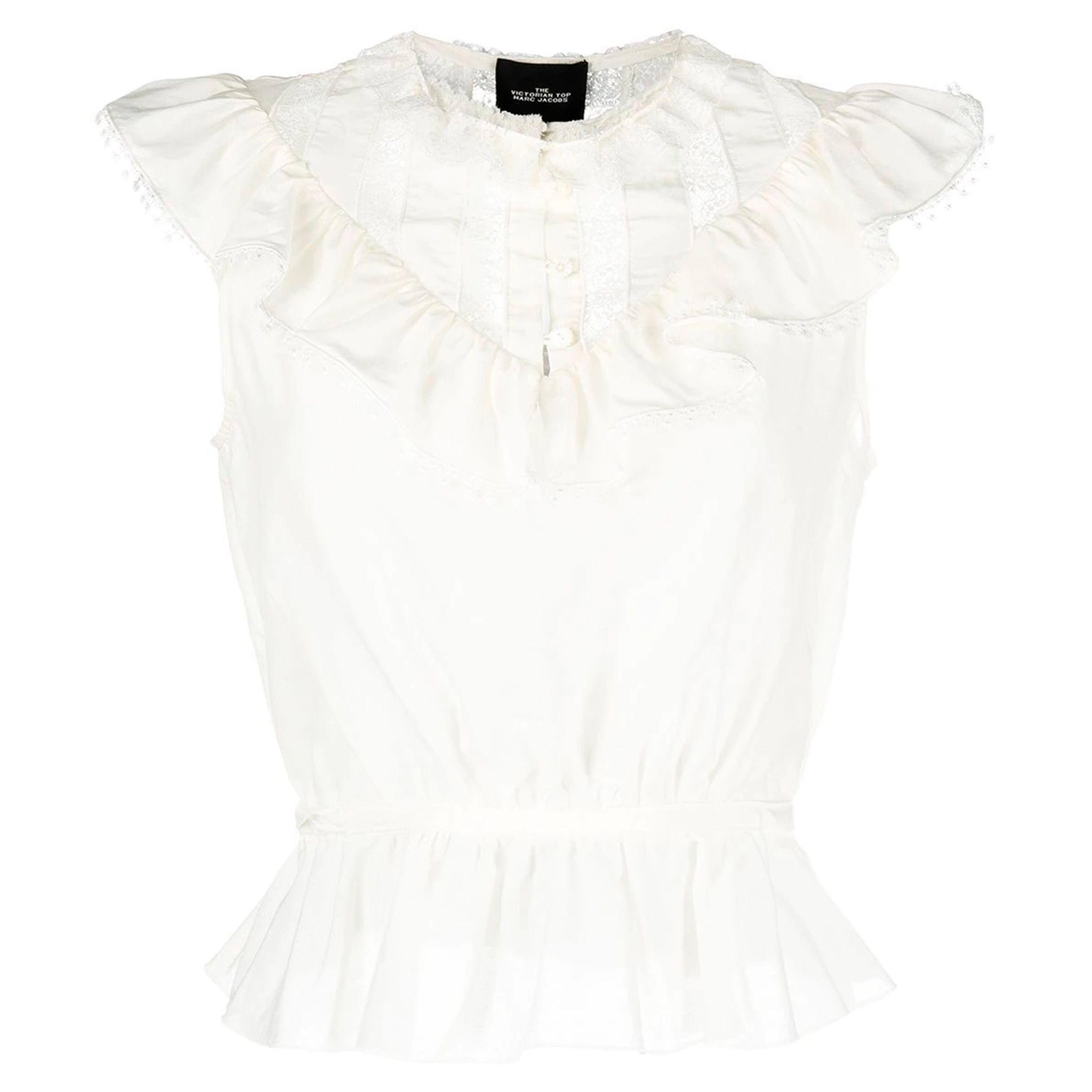 Блуза Marc Jacobs The Victorian біла