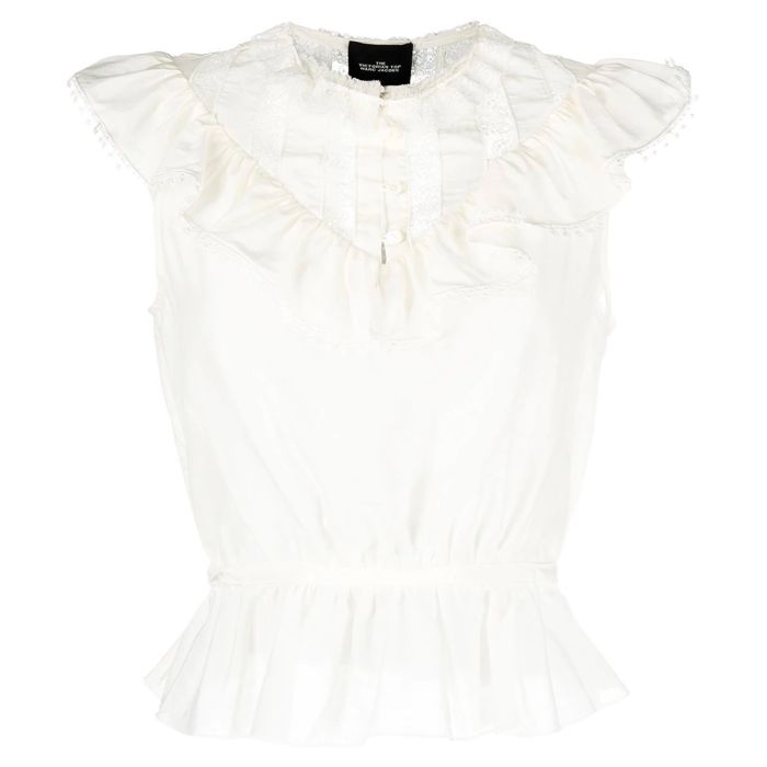 Блуза Marc Jacobs The Victorian біла