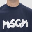 Футболка MSGM темно-синя