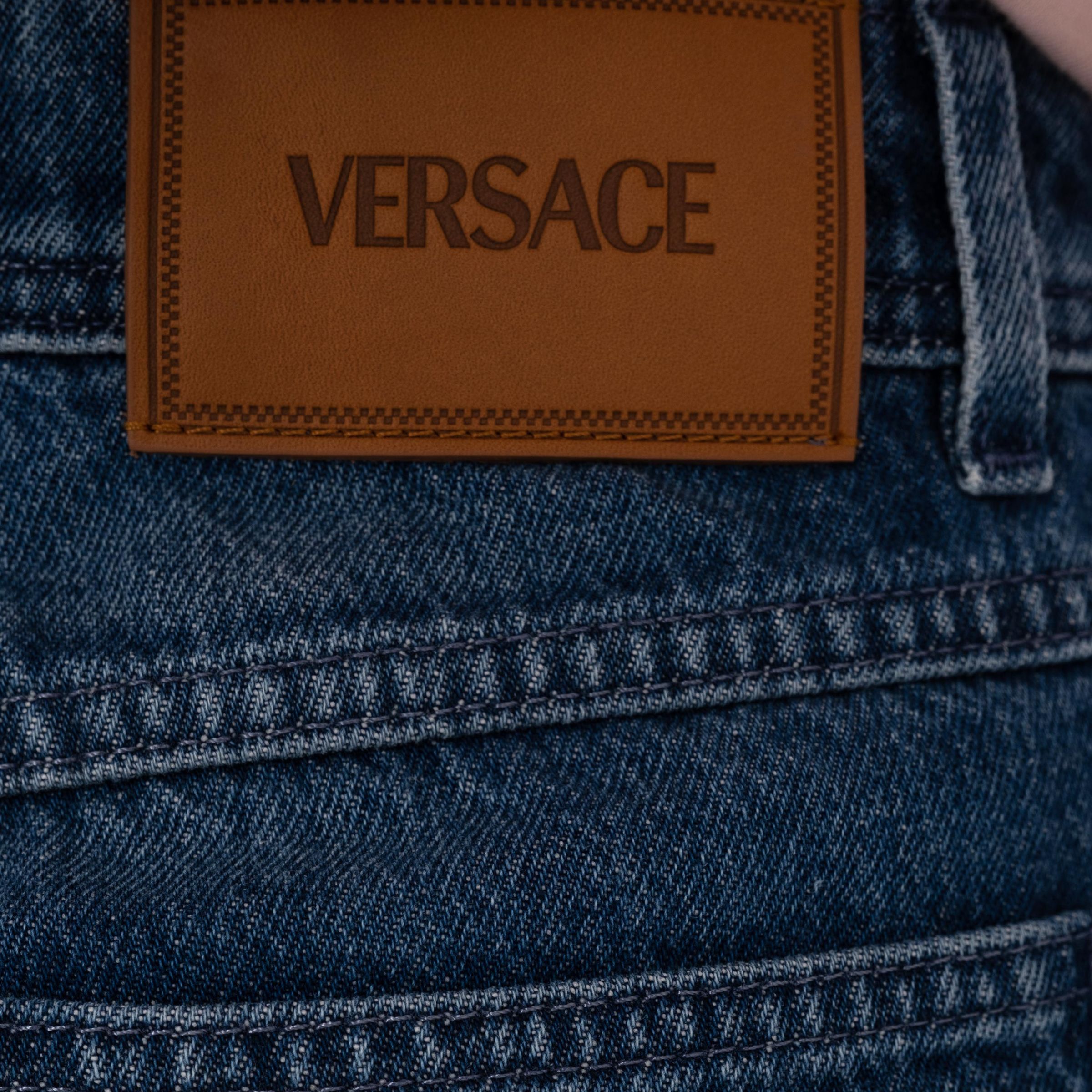 Джинси Versace сині