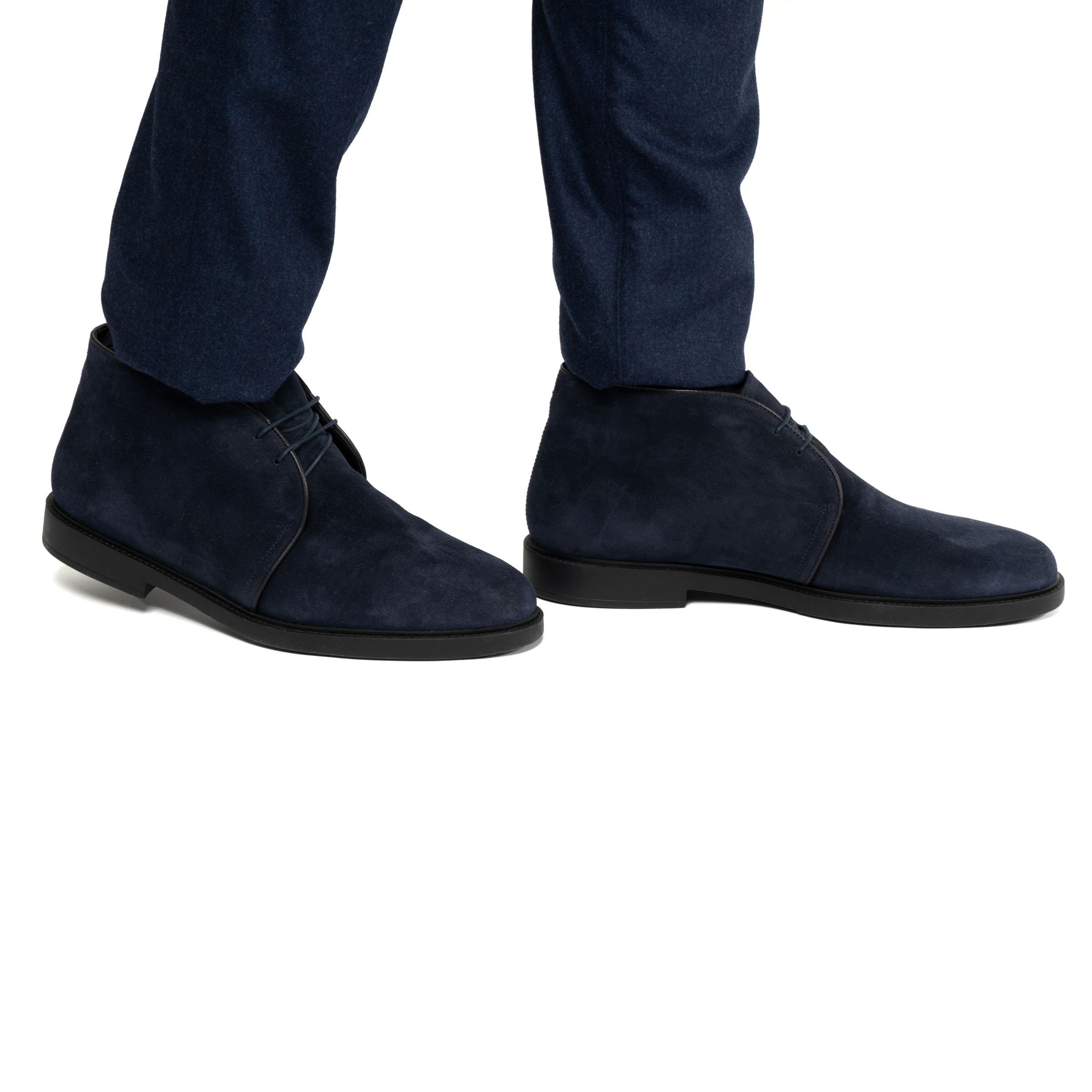 Ботинки на меху Fratelli Rossetti синие