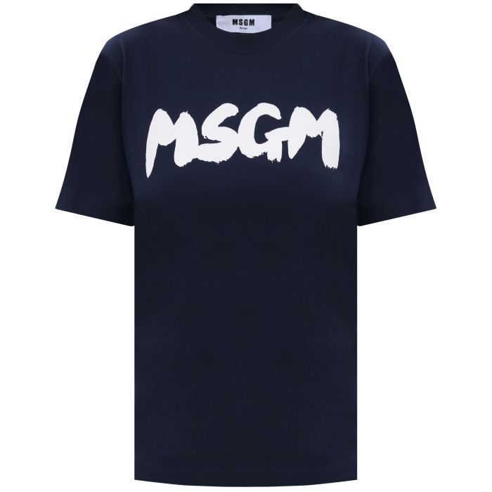 Футболка MSGM темно-синя