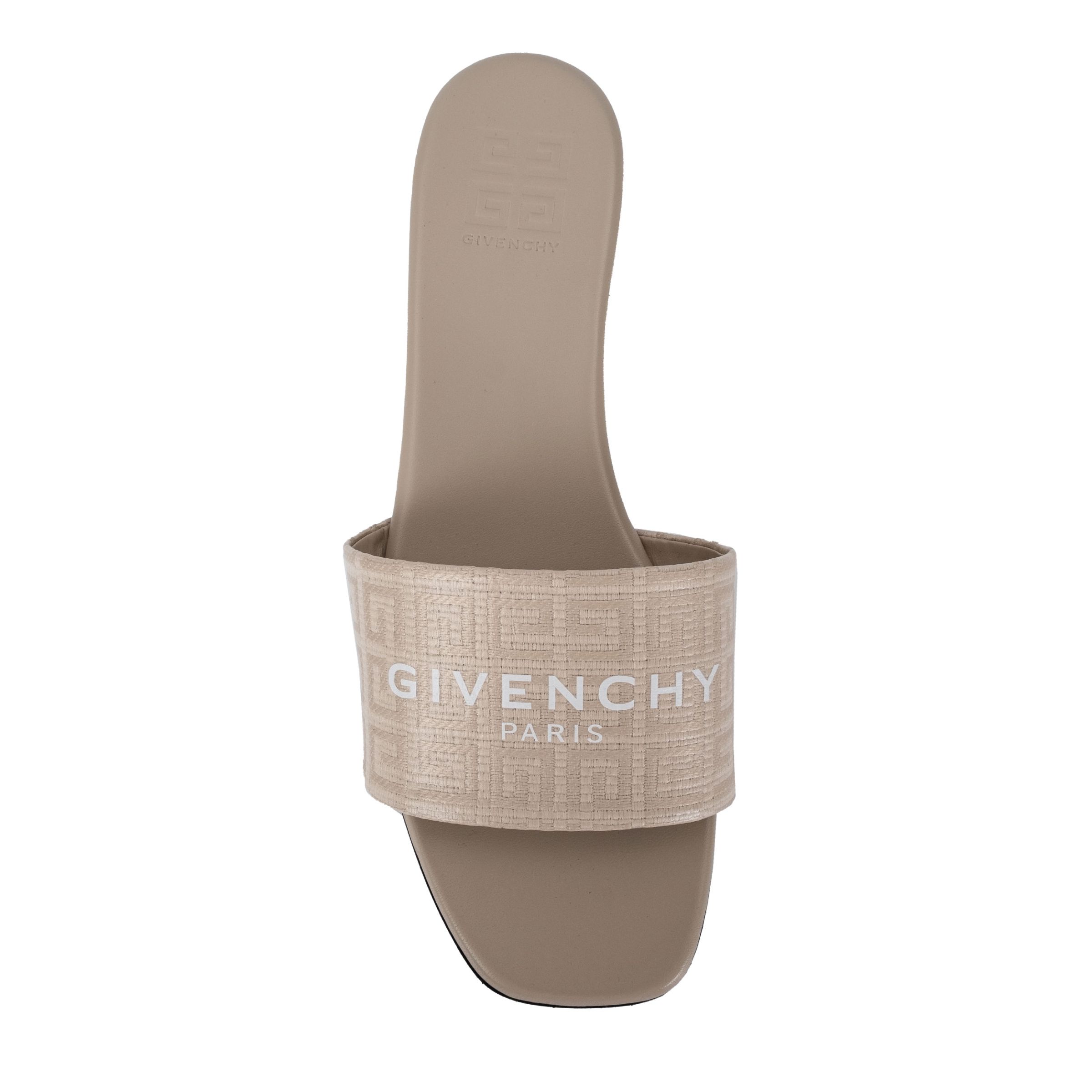 Шлепанцы Givenchy 4G бежевые