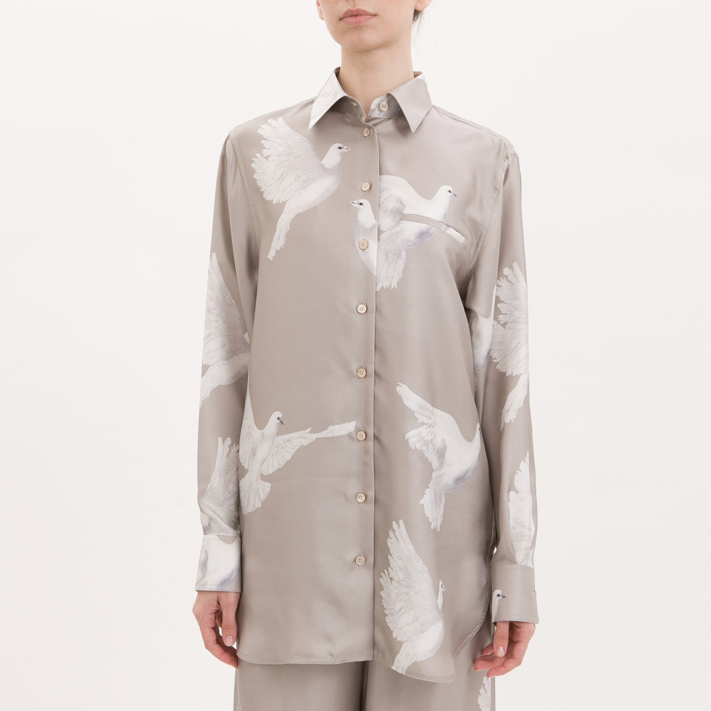 Блуза Stella McCartney бежевая