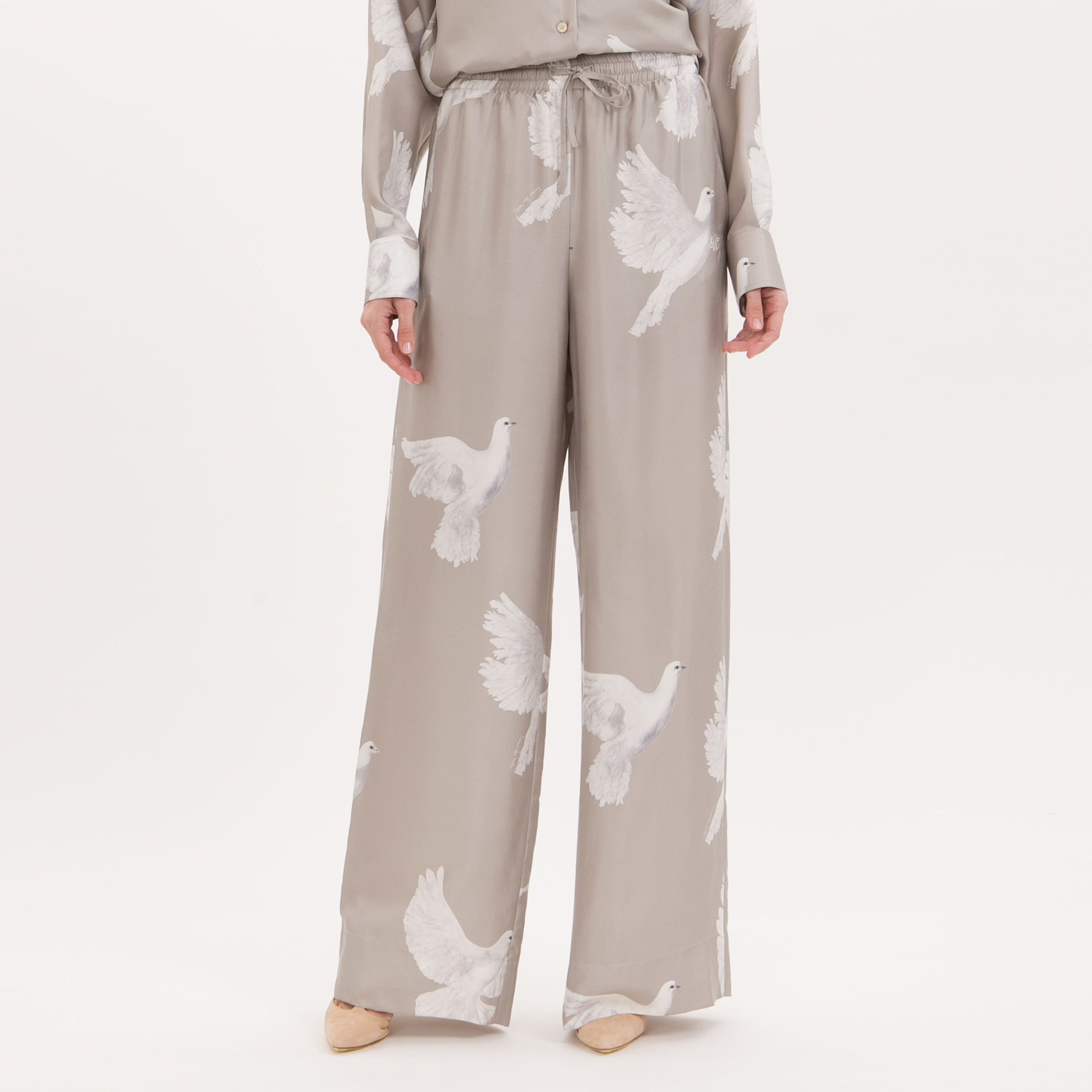Брюки Stella McCartney бежевые