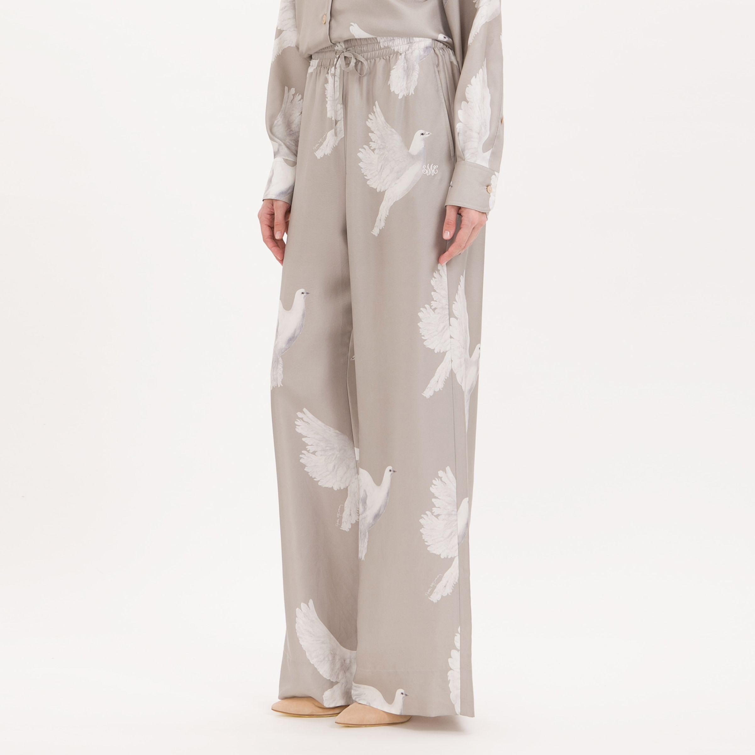 Брюки Stella McCartney бежевые