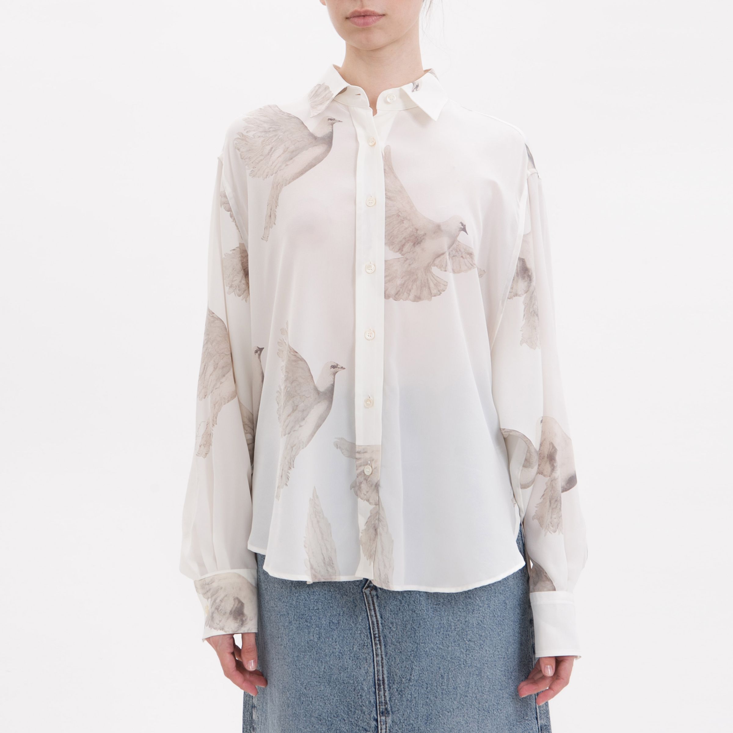 Блуза Stella McCartney молочная