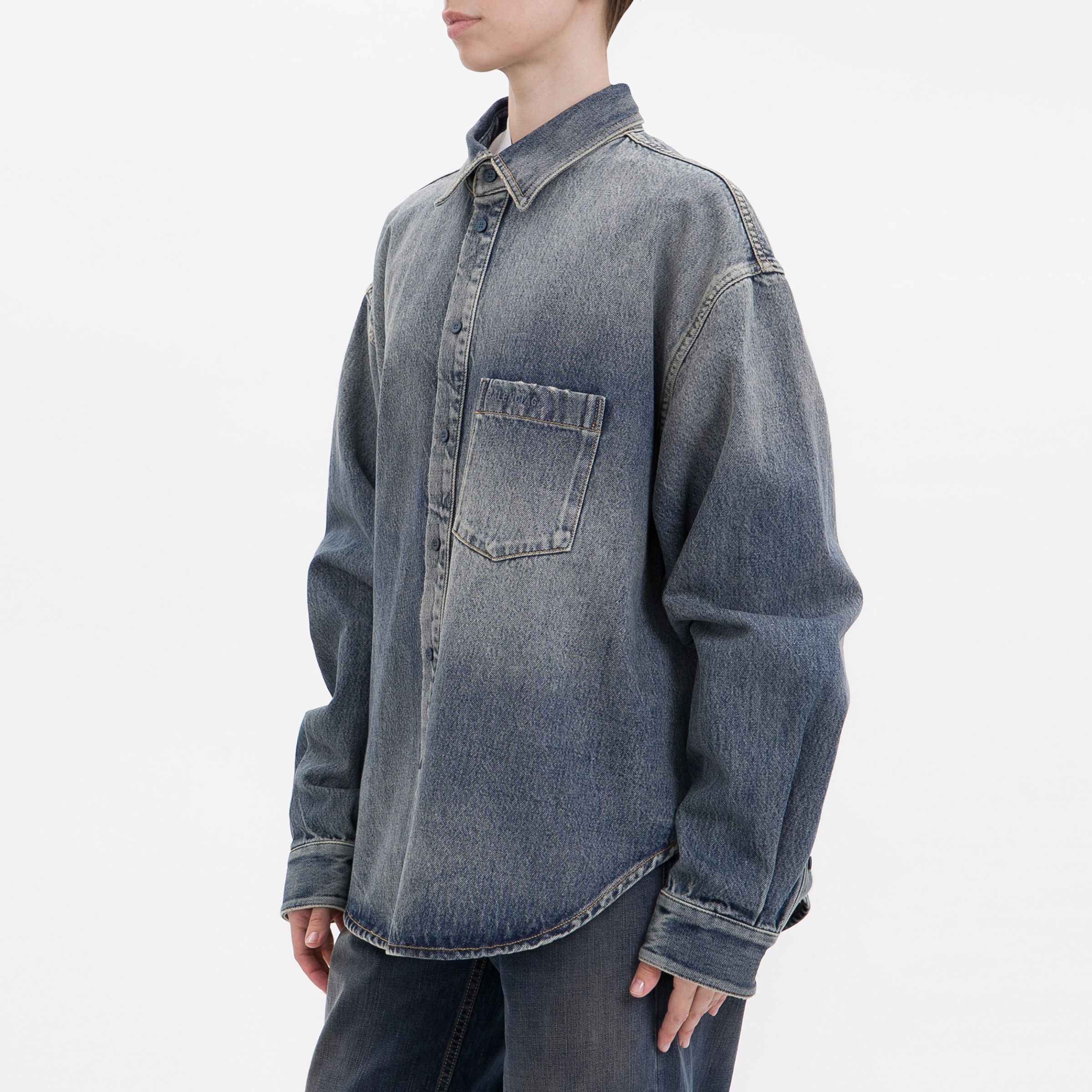 Рубашка Balenciaga джинсовая