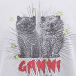 Футболка Ganni голубая