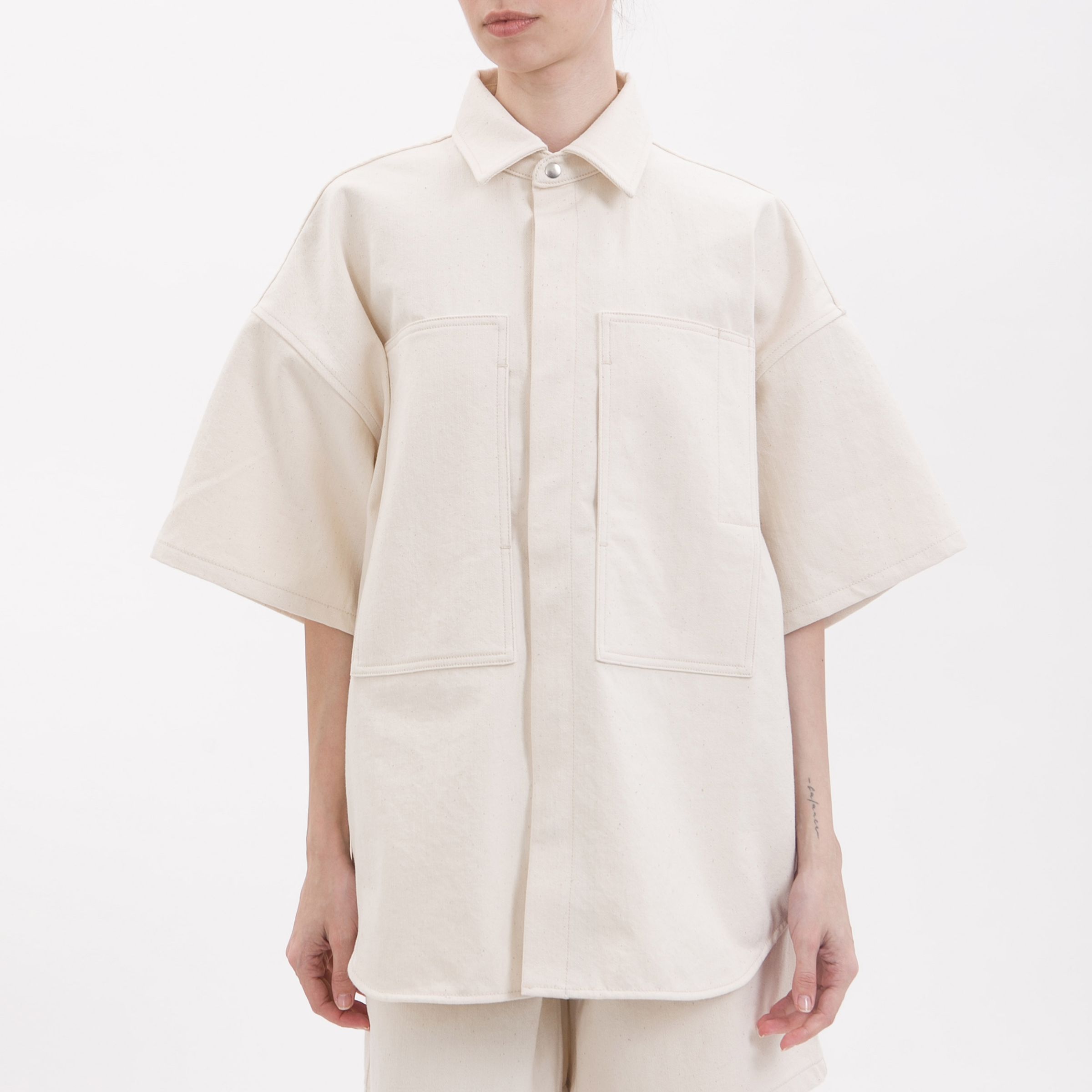 Рубашка Jil Sander бежевая